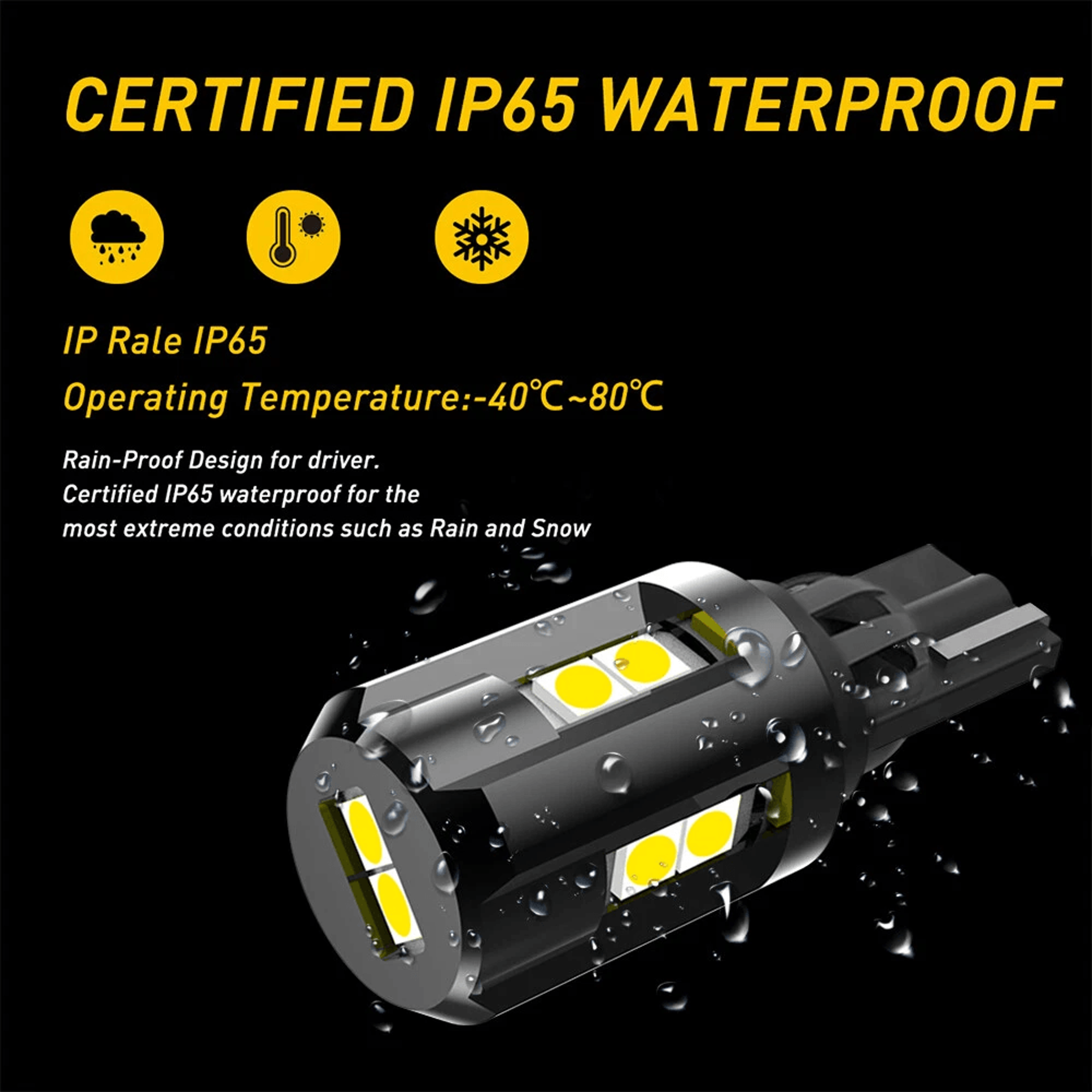 LED Reverse Backup Bulb High Lumen White For Backup Light 3
