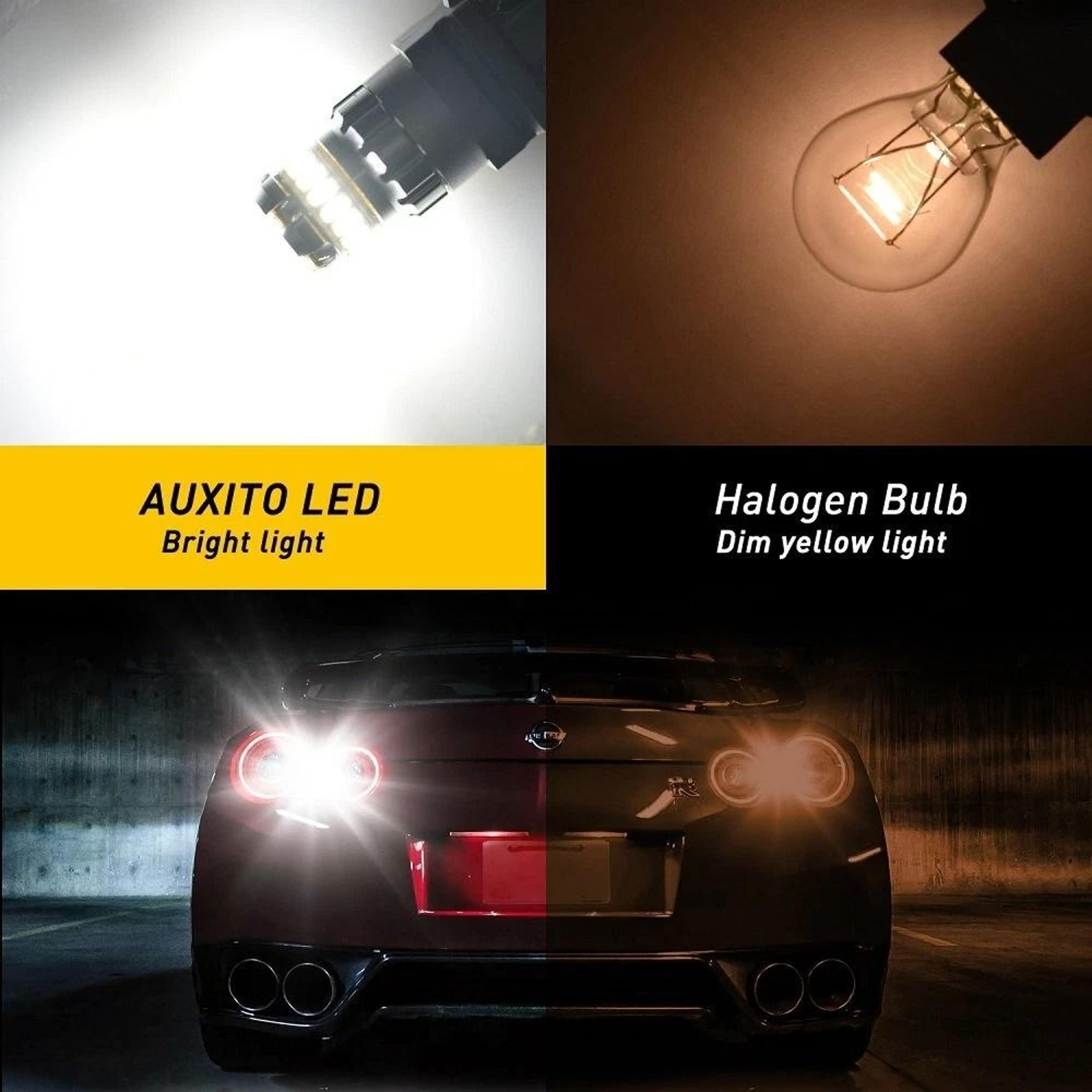 Daytime Running Light Bulbs LED Compatible Xenon HID White Per Bulb LED 6