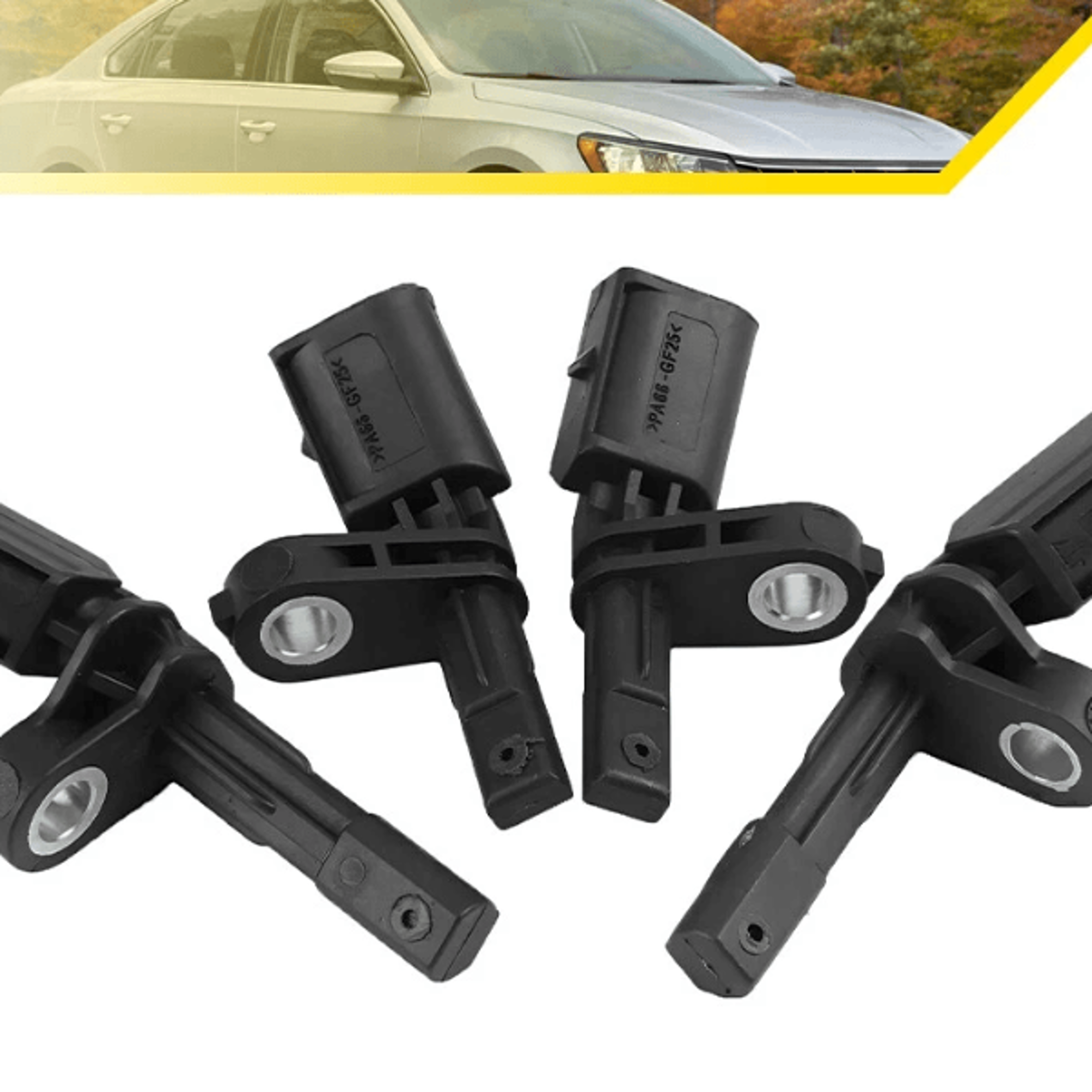 rear front r & l wheel speed sensor fit for volkswagen jetta, passat, direct replacement