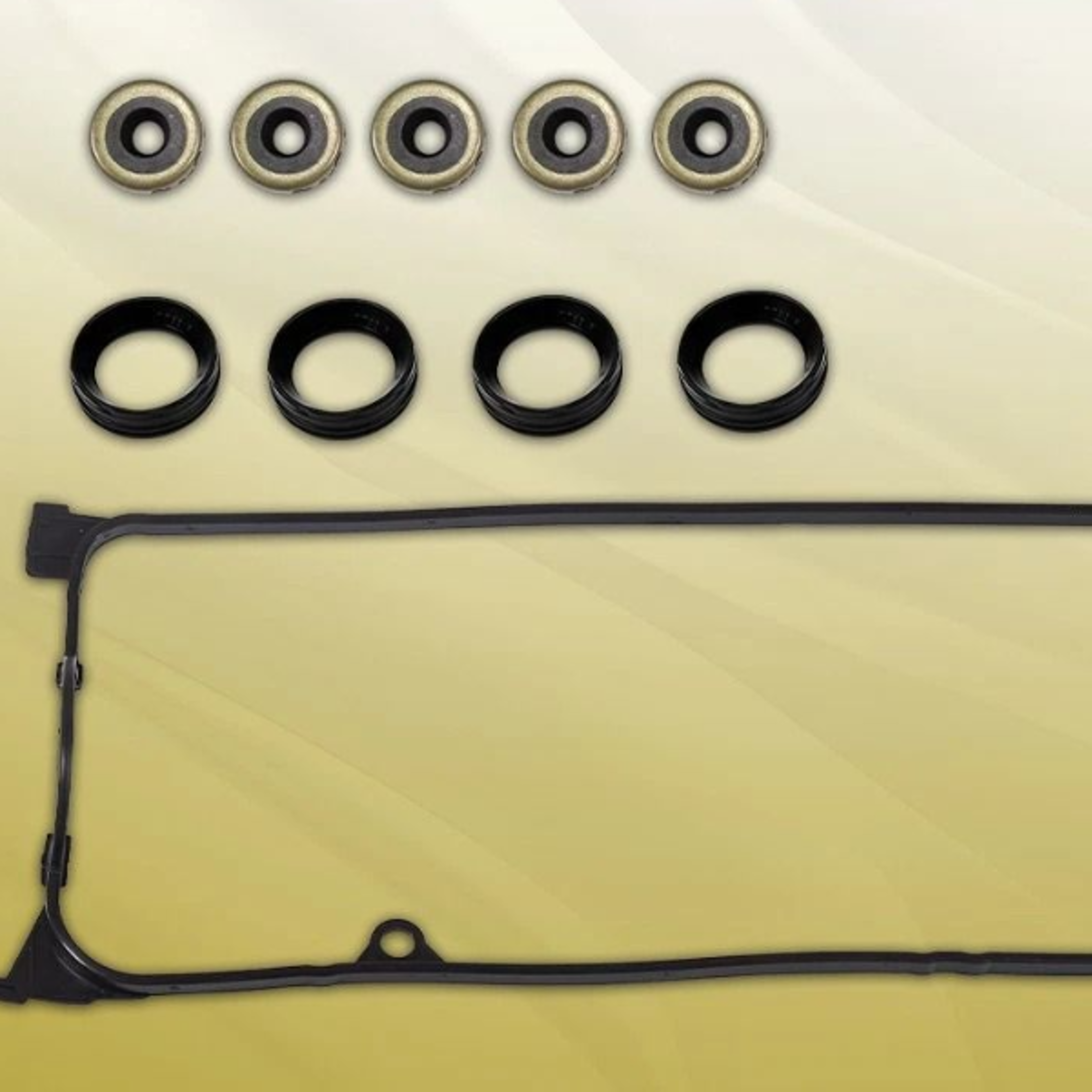 engine valve cover set, gasket fit for secure seal, prevent leaks, durable replacement