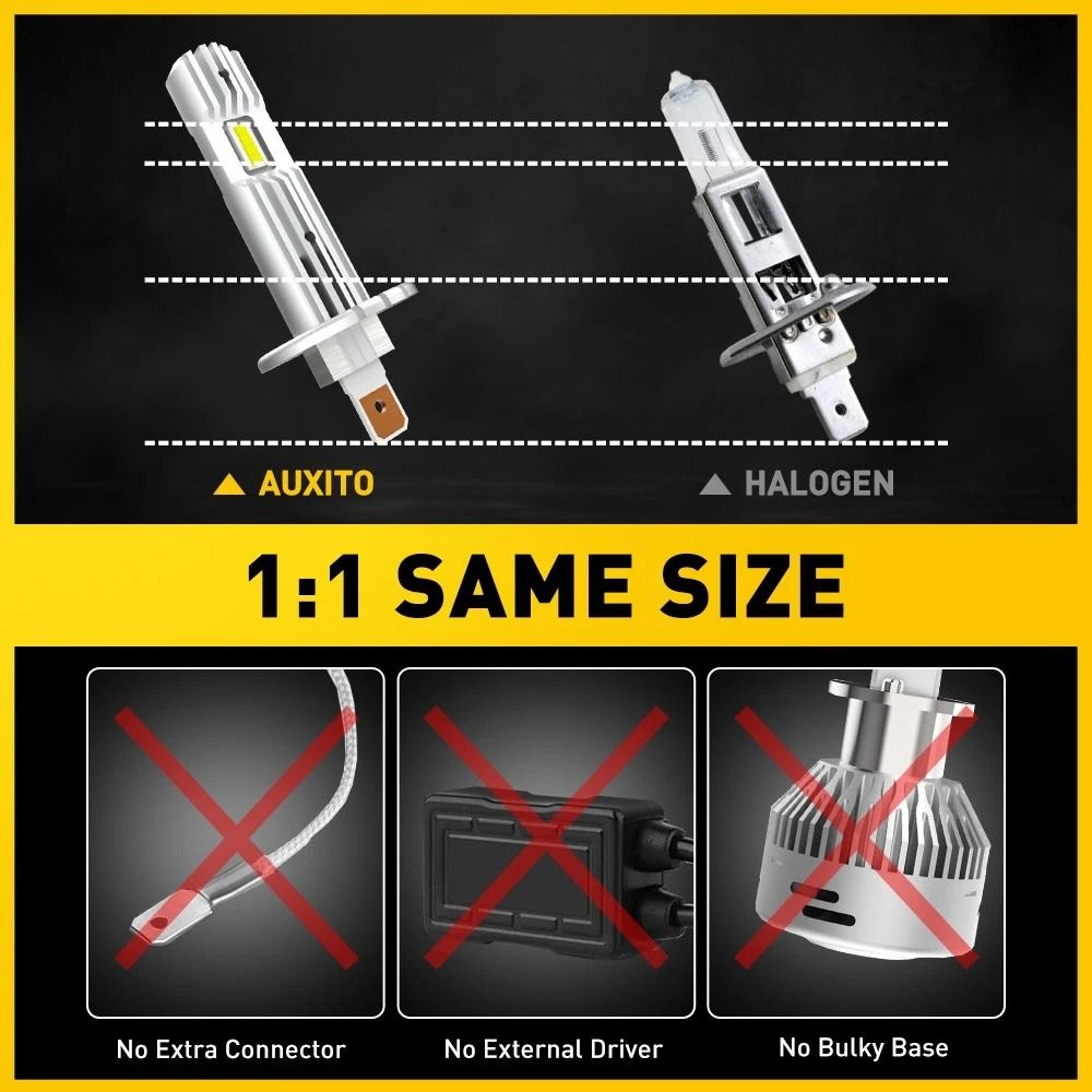 LED Headlight Bulb Kit Super Bright White High Beam More Brightness Long Life Easy Installation Ene 6