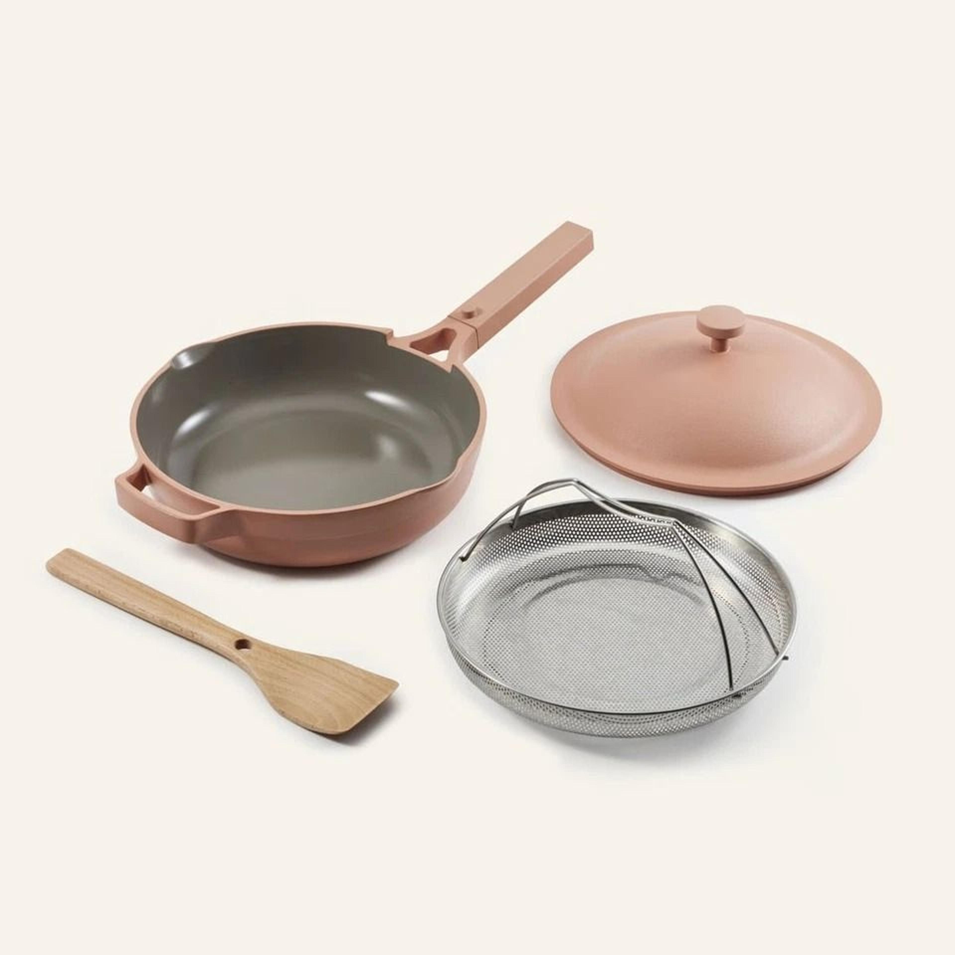 ceramic nonstick, spice color, induction safe, non-toxic