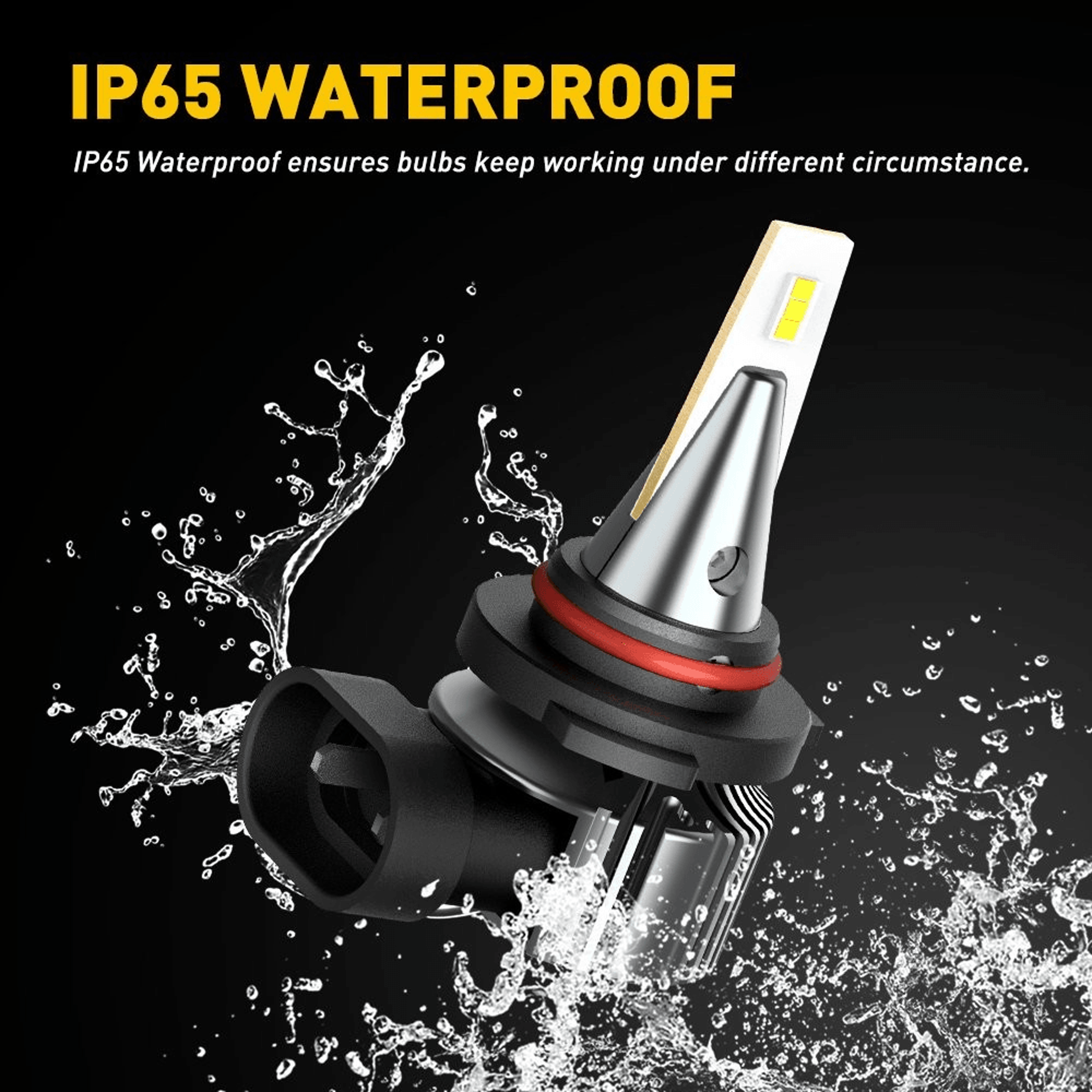 Super LED Fog Light Bulb White Dual Panel Design Brightness Easy Install For Cars 5