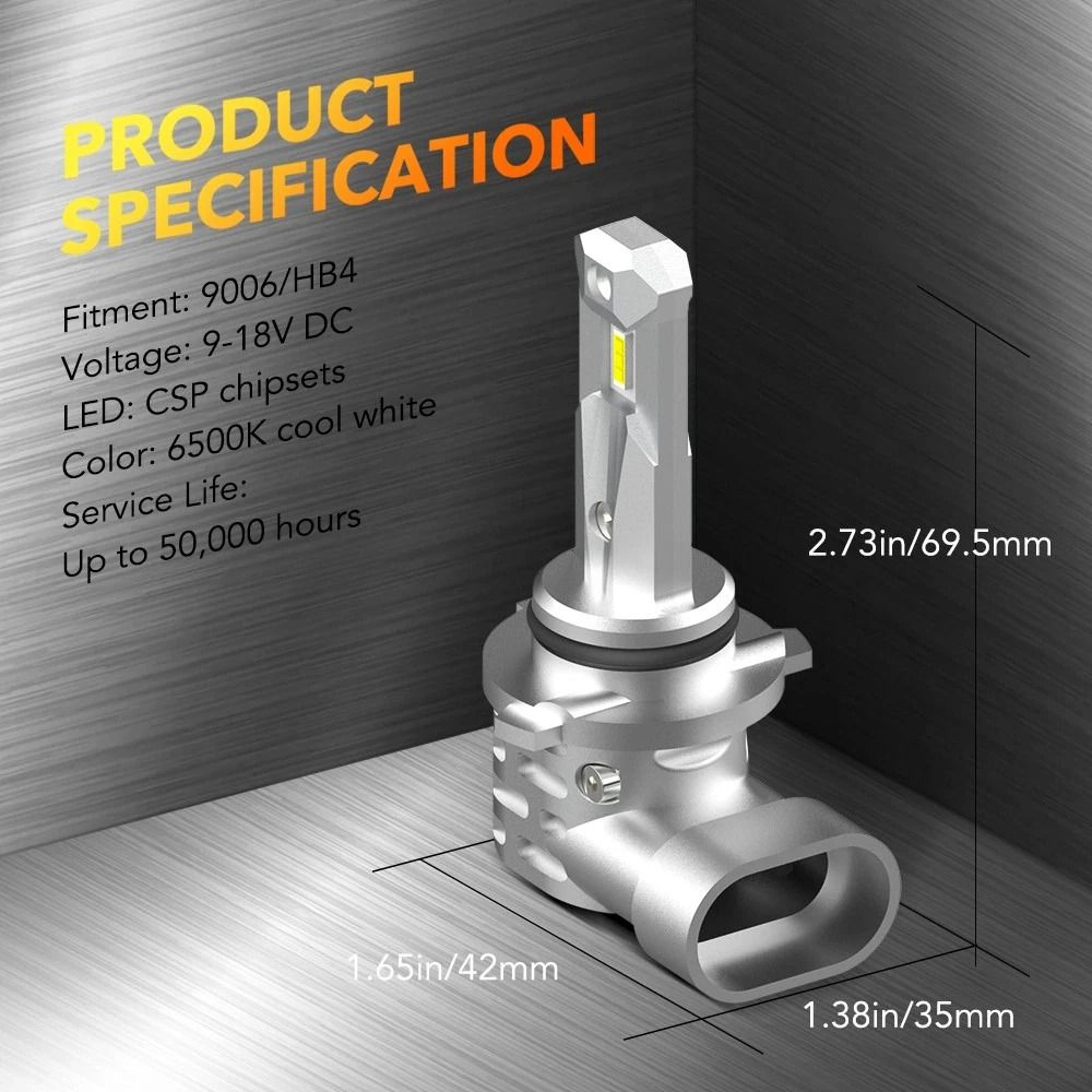 LED Headlight Kit Combo Super Bright Low Beam Bulb White Light LongLasting And Easy Installation Fo 5