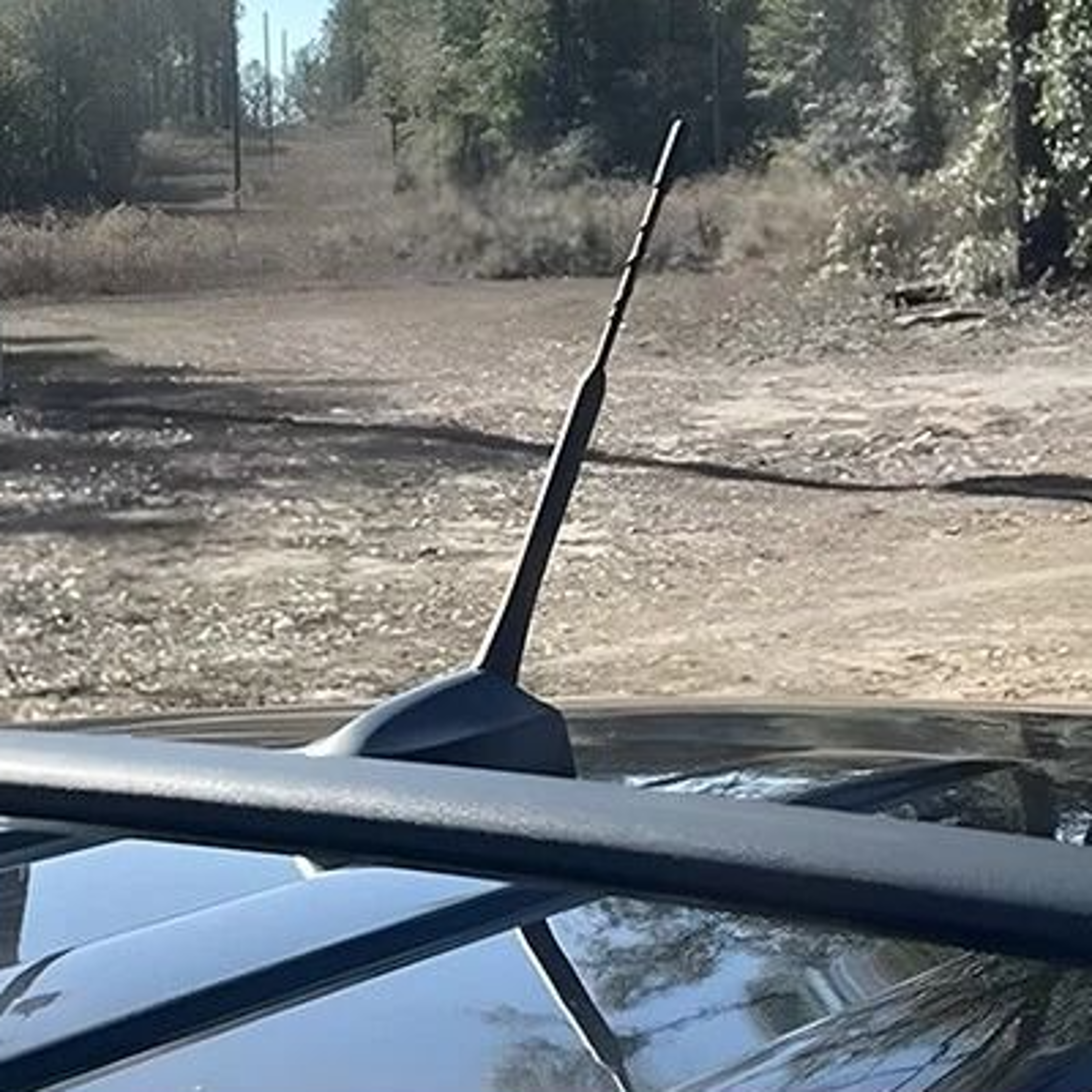 am/fm radio antenna replacement, short black aluminum antenna mast, durable car accessory for improved reception