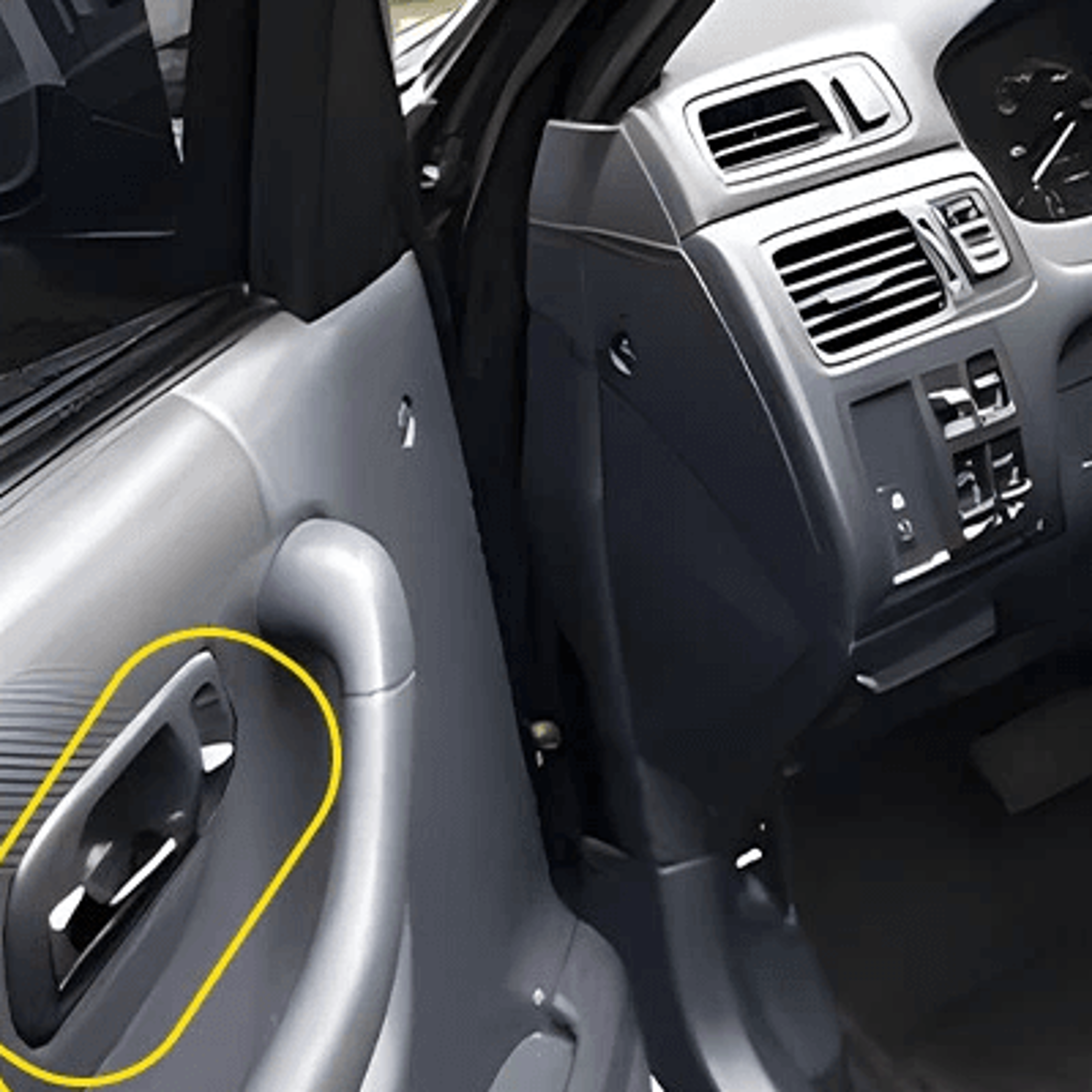 durable interior inside door handle set for 1997-01 honda cr-v crv, front left right, easy installation