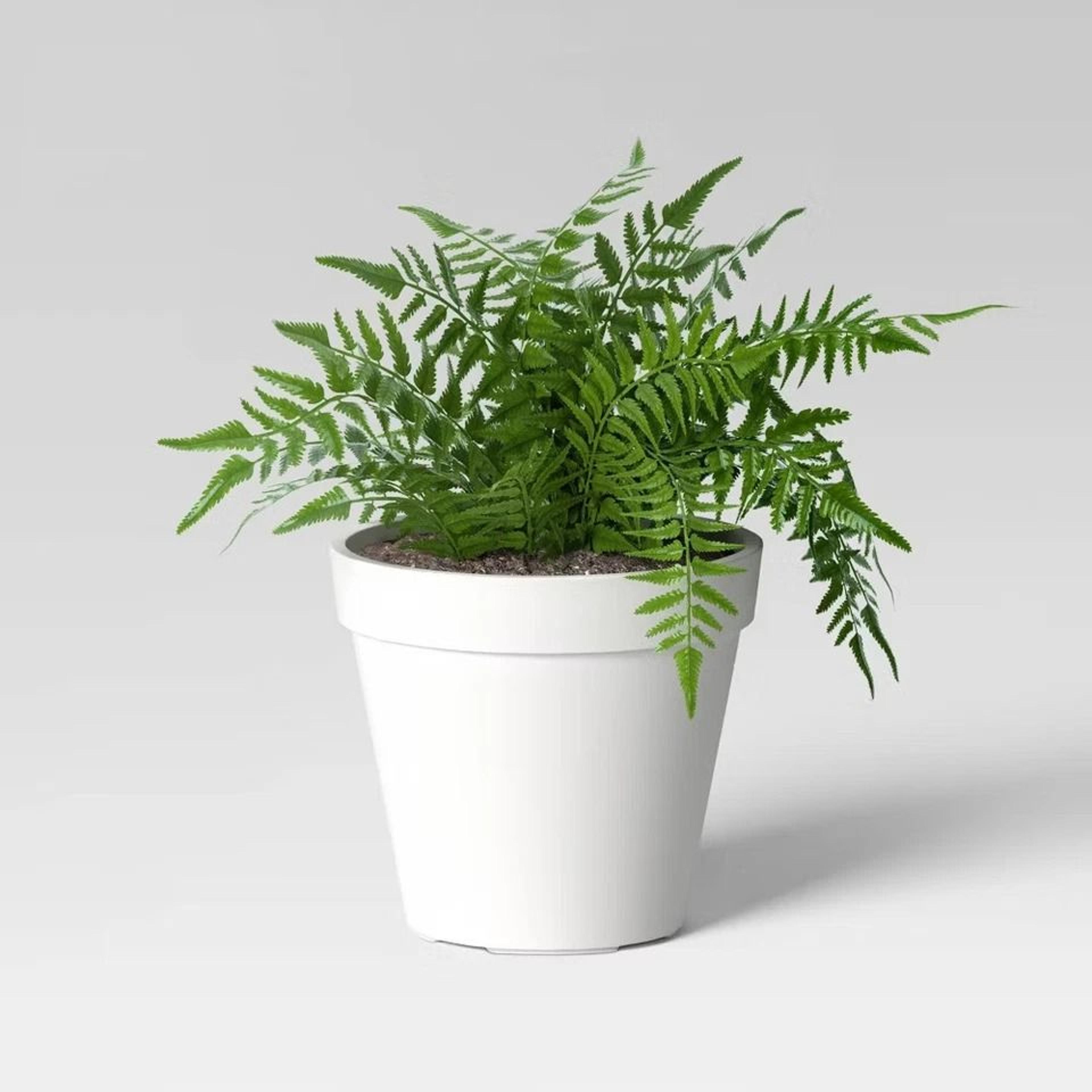 Classic Composite Outdoor Planter Pot Cream Threshold EcoFriendly Recycled Plastic 1