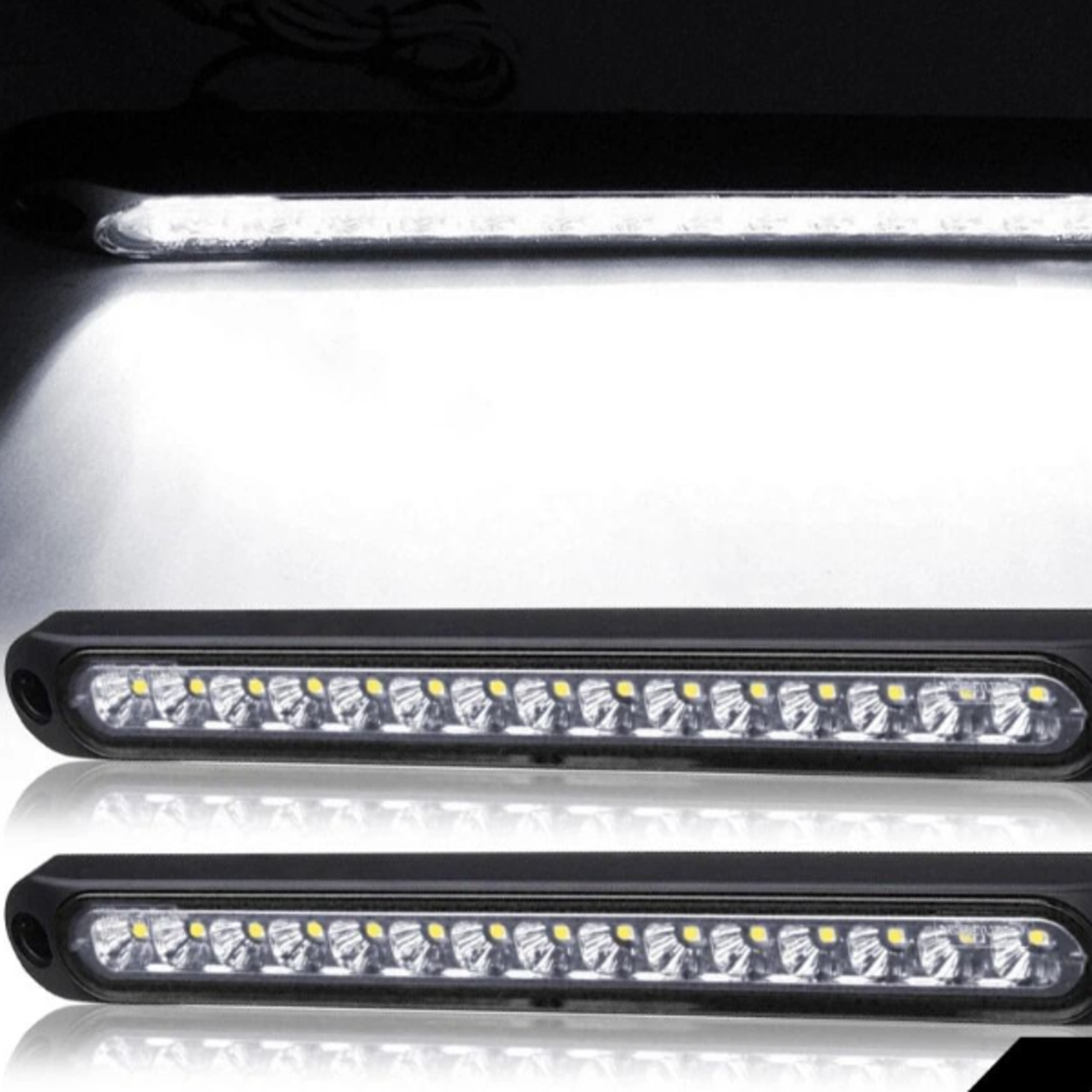 white waterproof light bar for trucks, trailer stop turn tail reverse backup light, high-quality waterproof led
