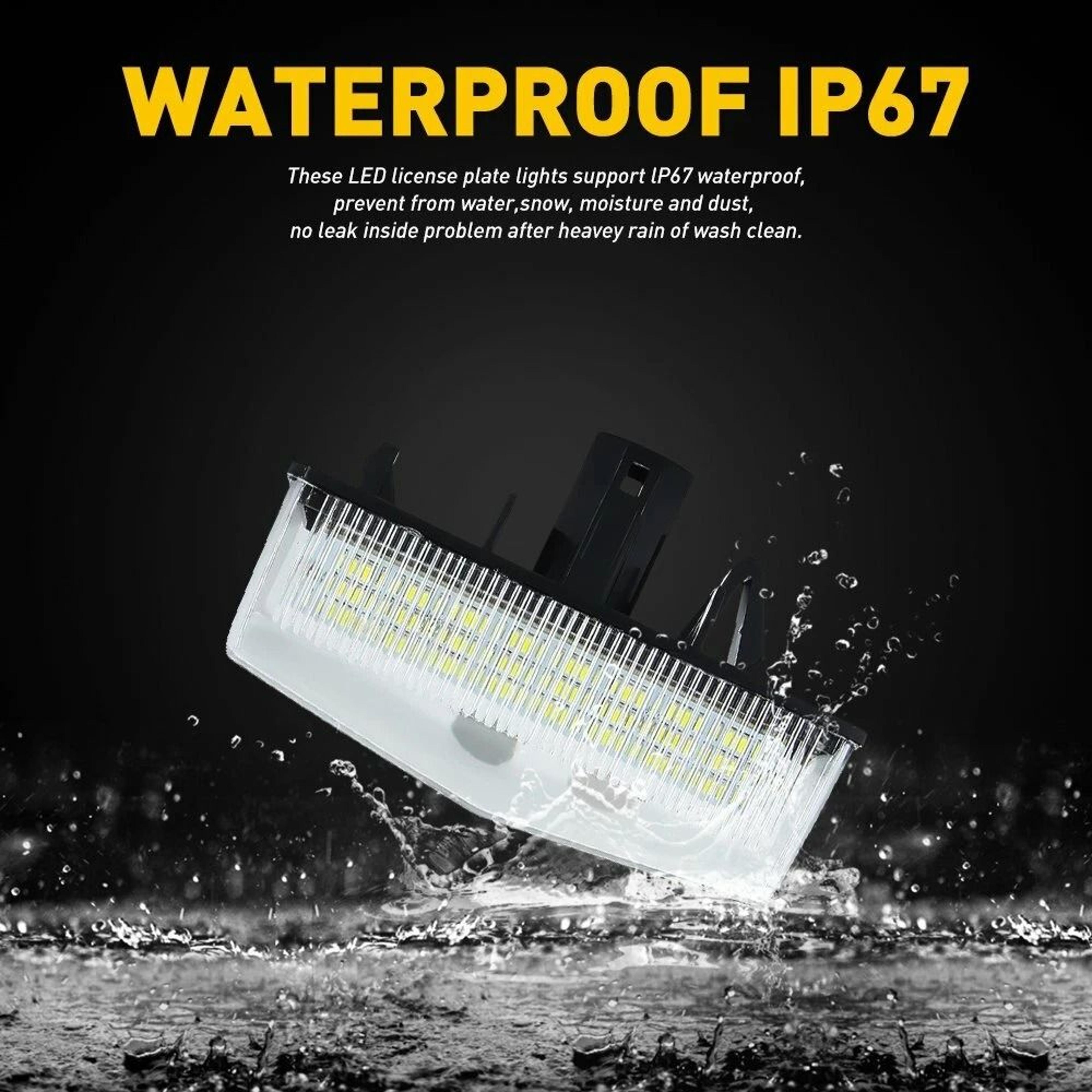 LED License Plate Light Pair Rear Tag Lamp Assembly For Bright Visibility 4
