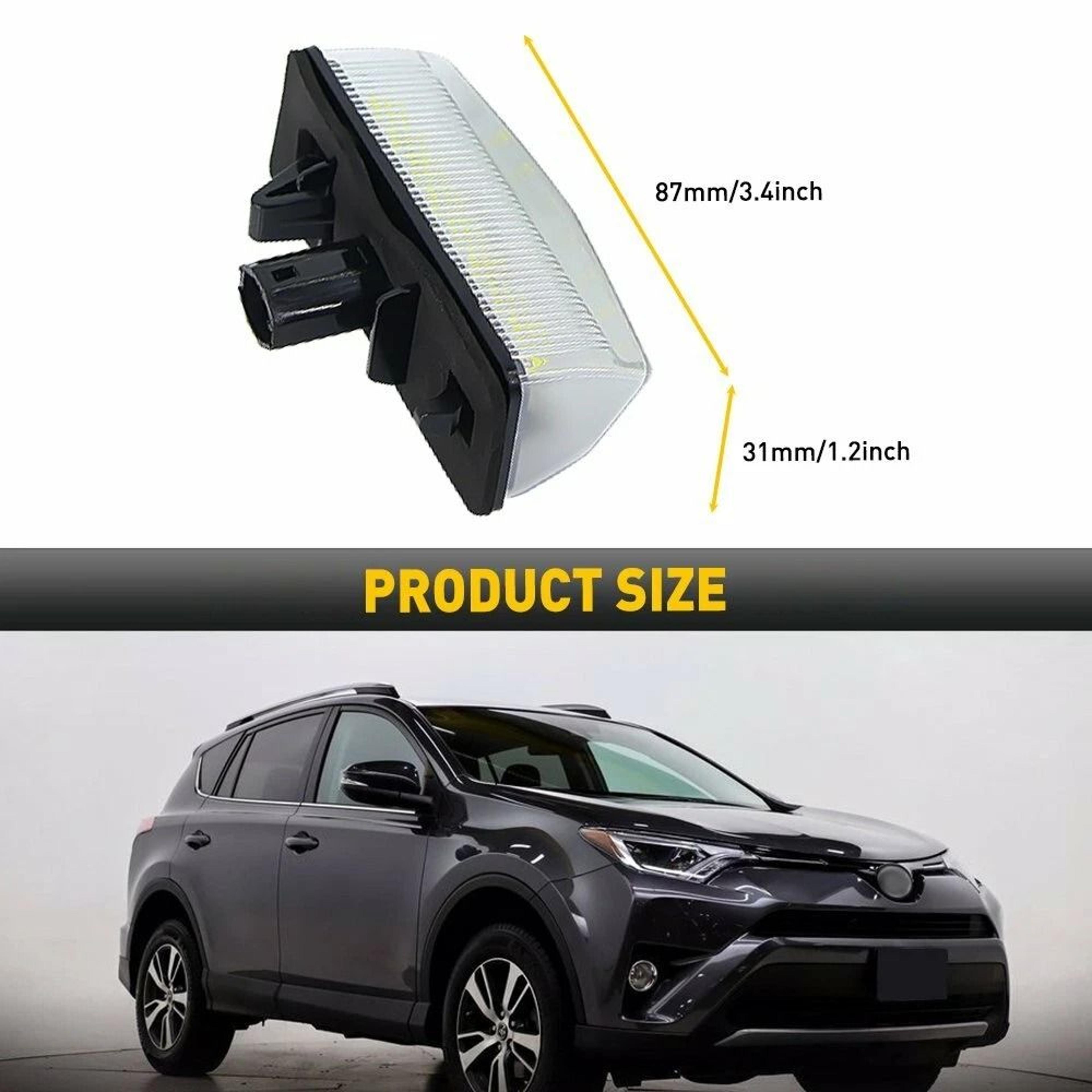 LED License Plate Light Pair Rear Tag Lamp Assembly For Bright Visibility 6
