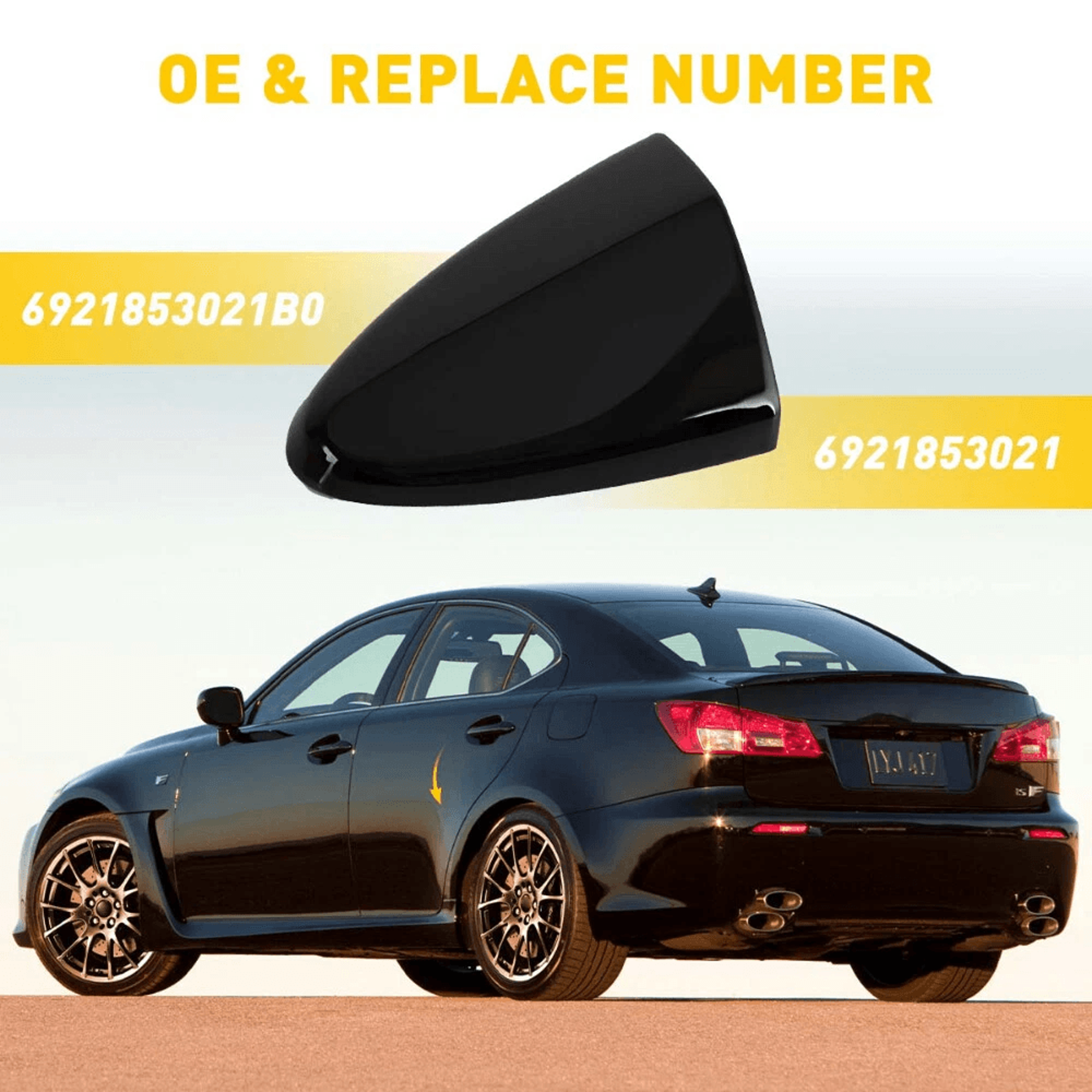 Black Driver Exterior Door Handle Cover HighQuality Custom Fit For Easy Installation Upgrade Your V 1