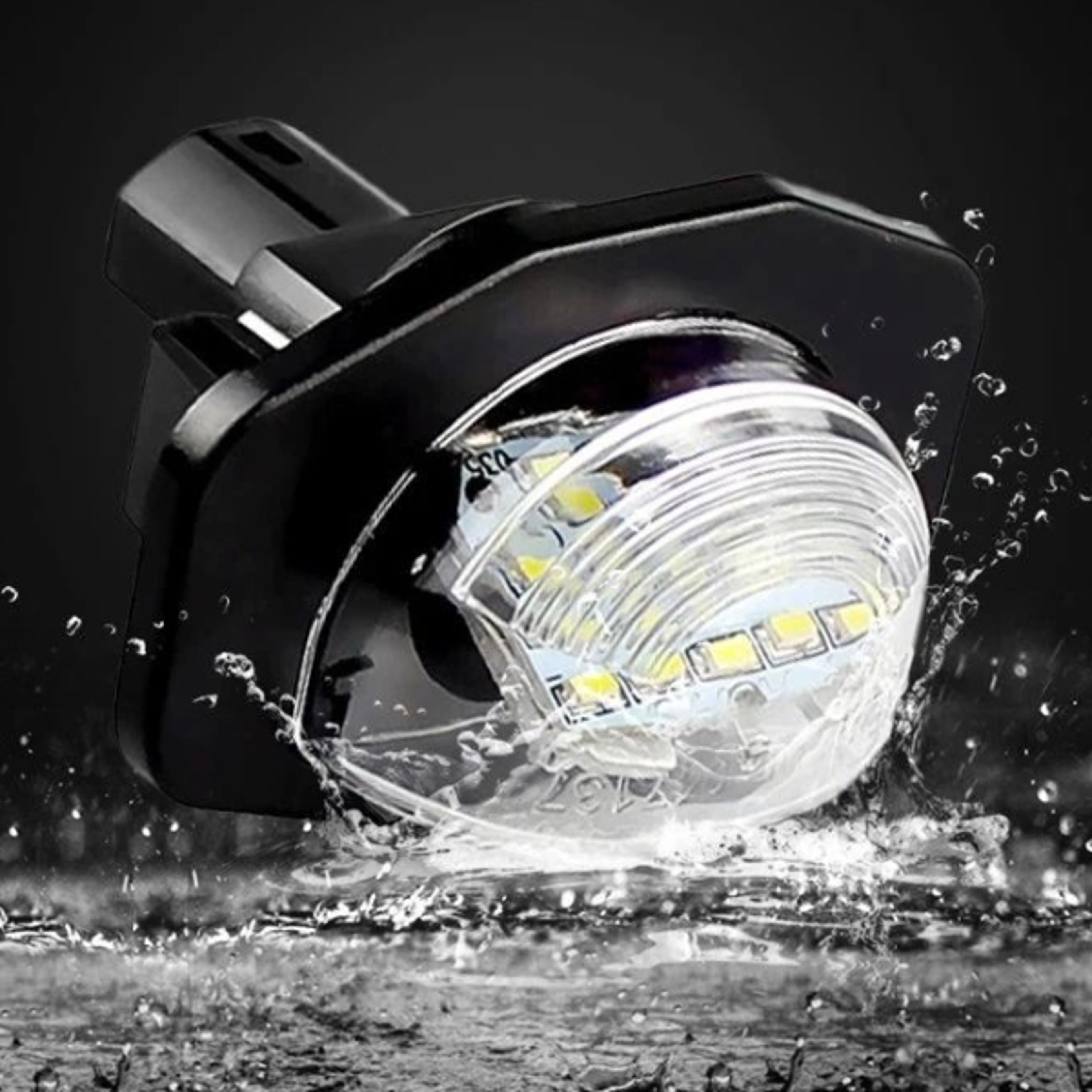 rear full led number license plate light, waterproof white lamp, high brightness for auto