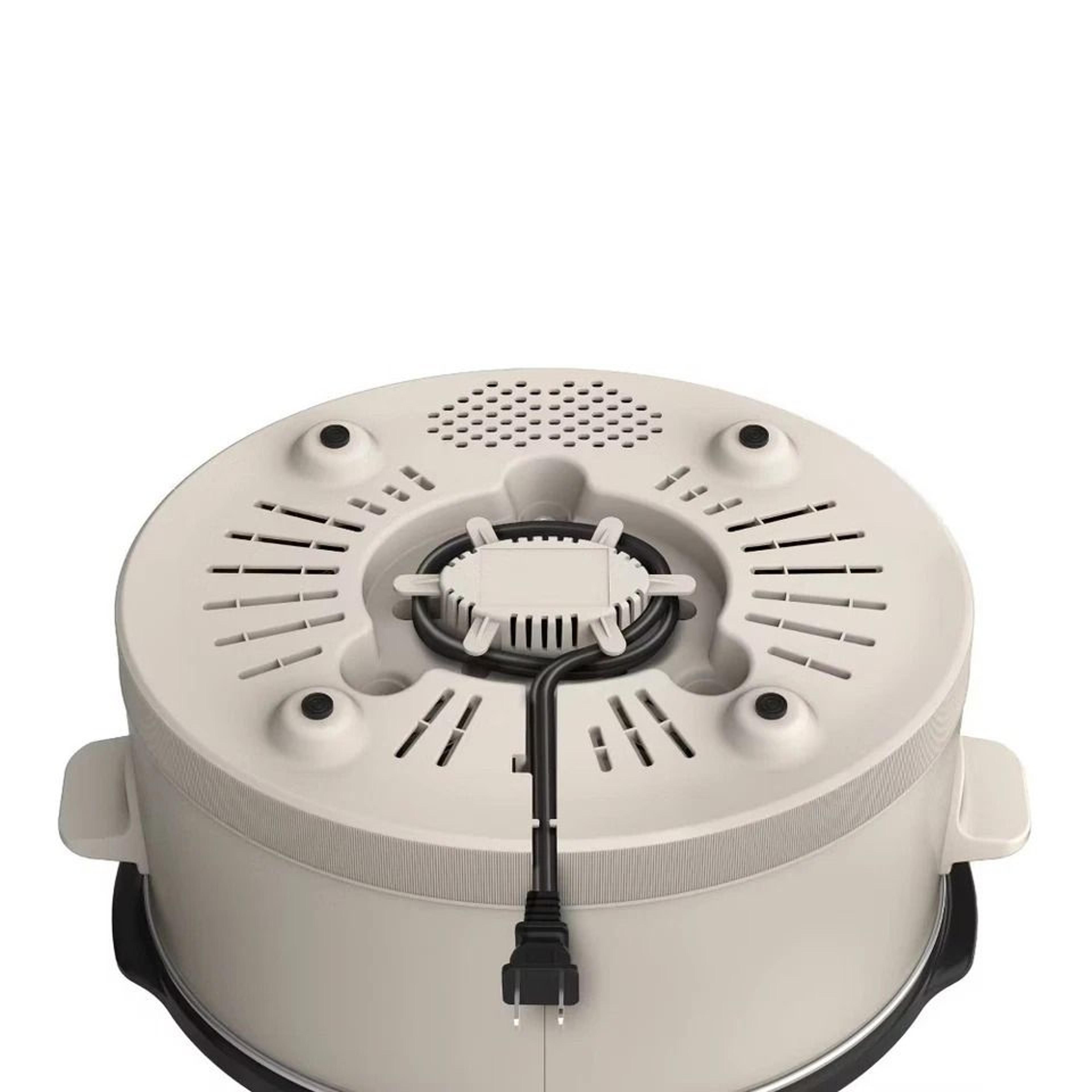 Ceramic Nonstick 6qt Programmable Slow Cooker Touch Controls Glass Lid 2