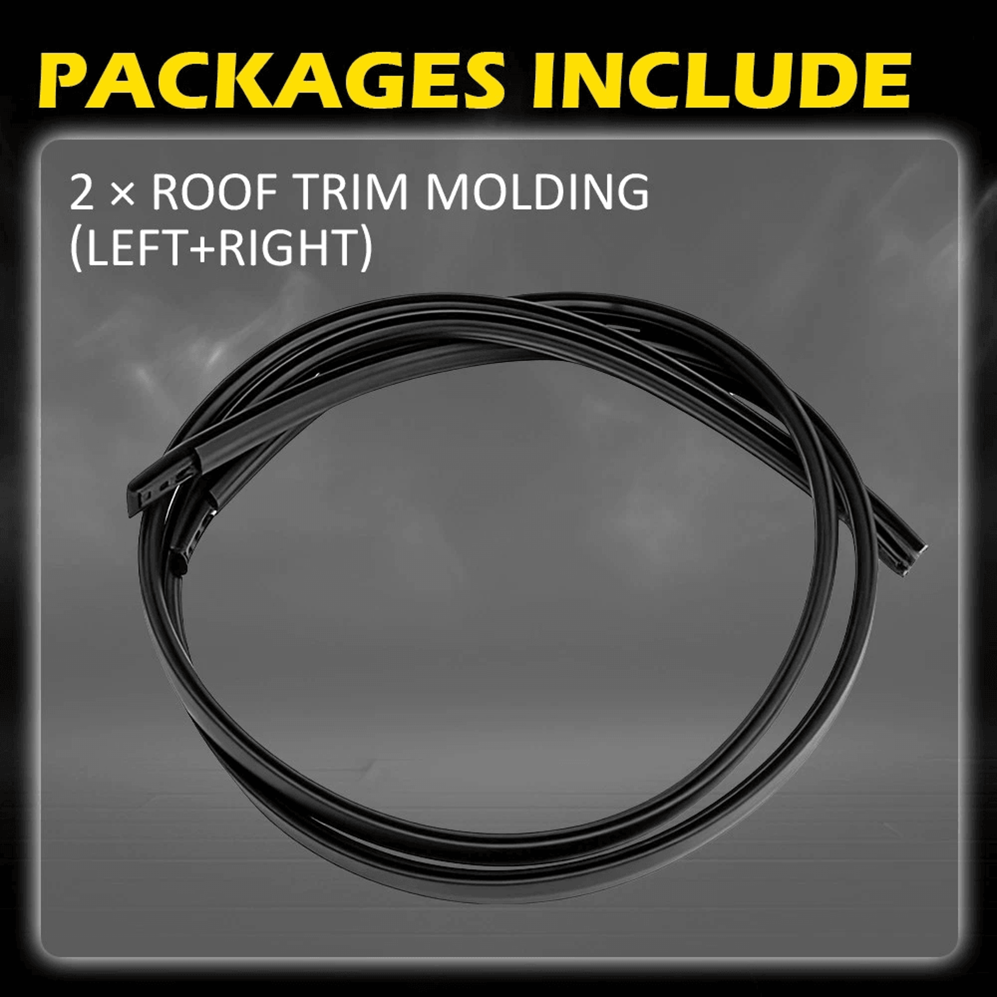 Roof Side Drip Molding Set RH  LH Vehicle Trim For Enhanced Durability 4