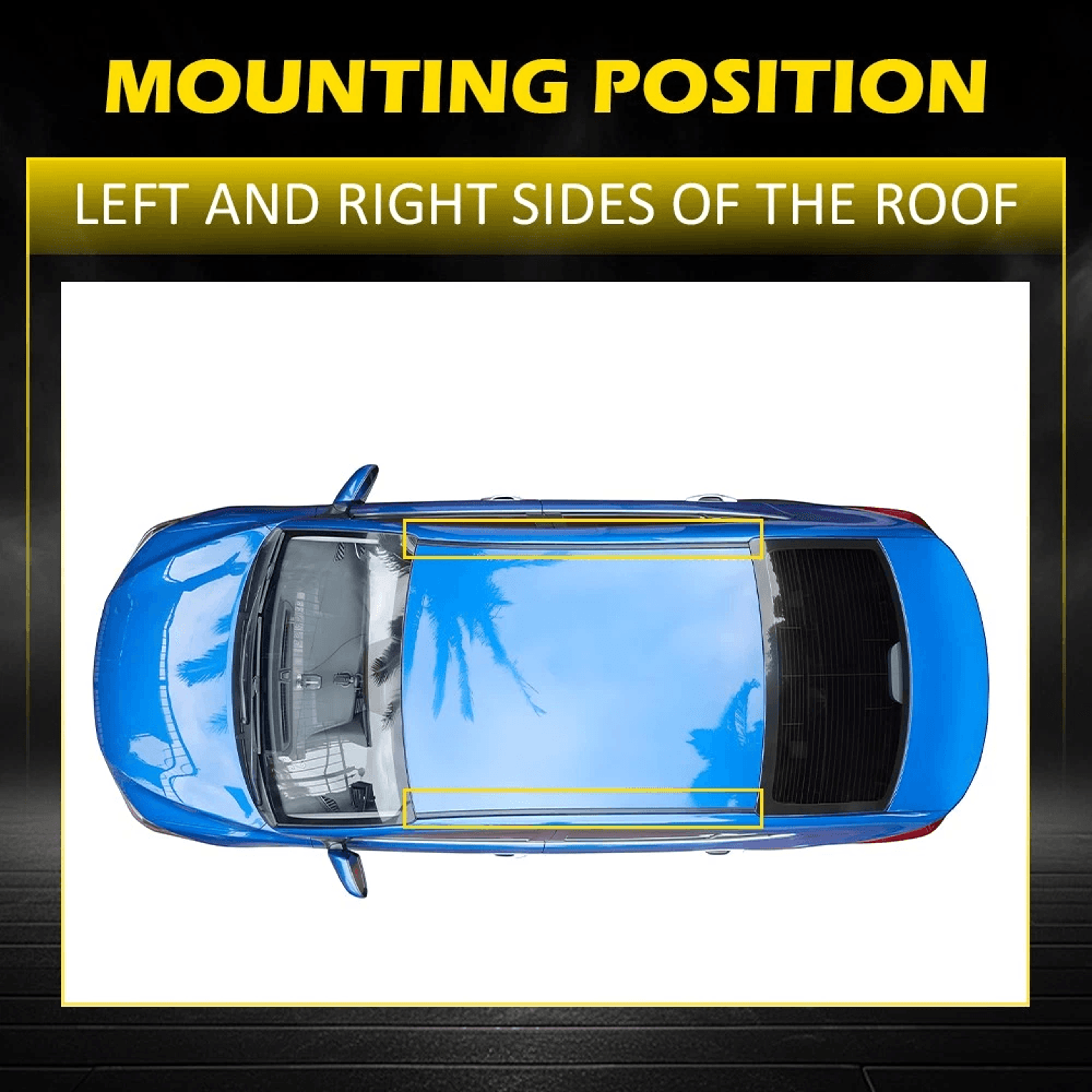 Roof Side Drip Molding Set RH  LH Vehicle Trim For Enhanced Durability 6