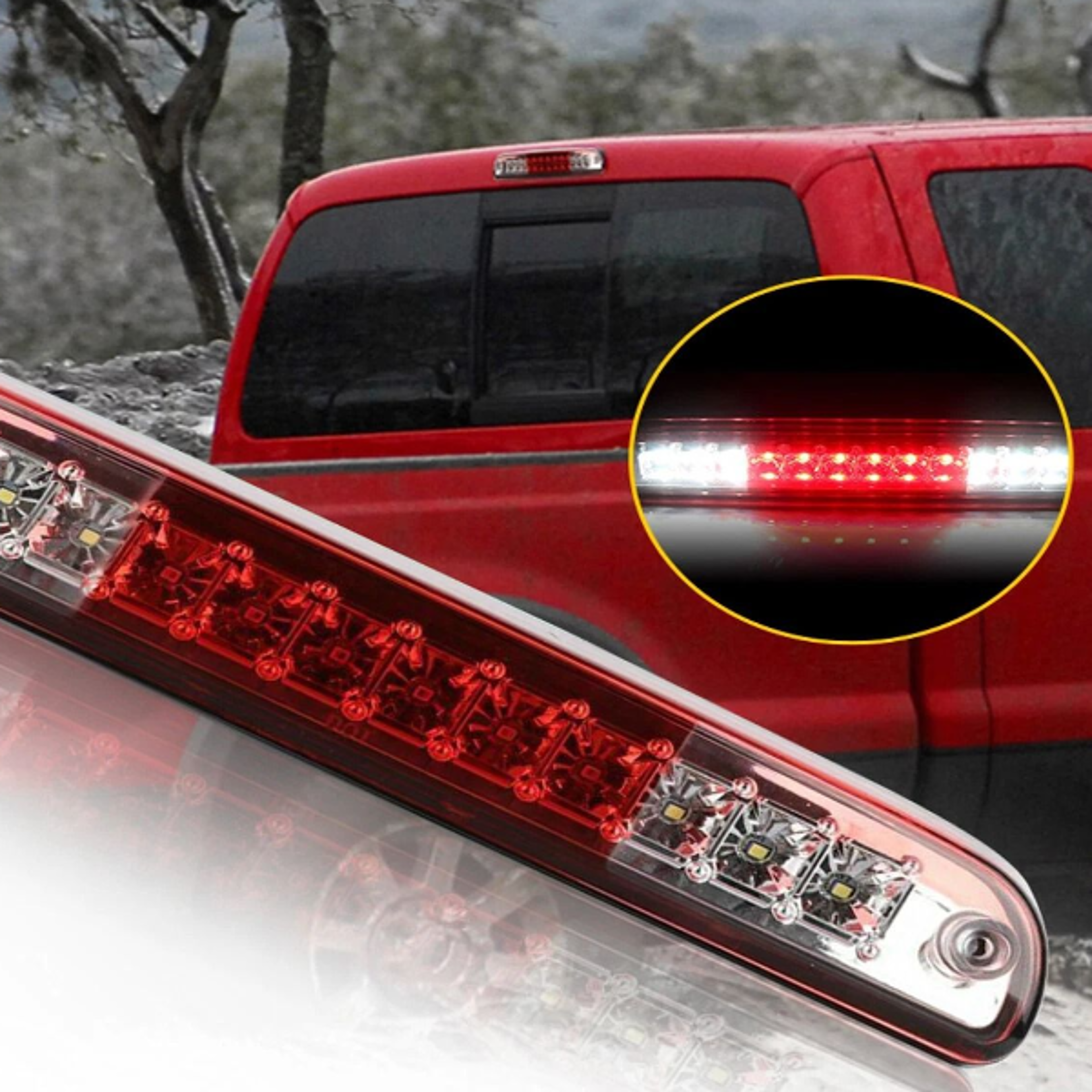 clear black led third brake light, energy-saving, long lifetime