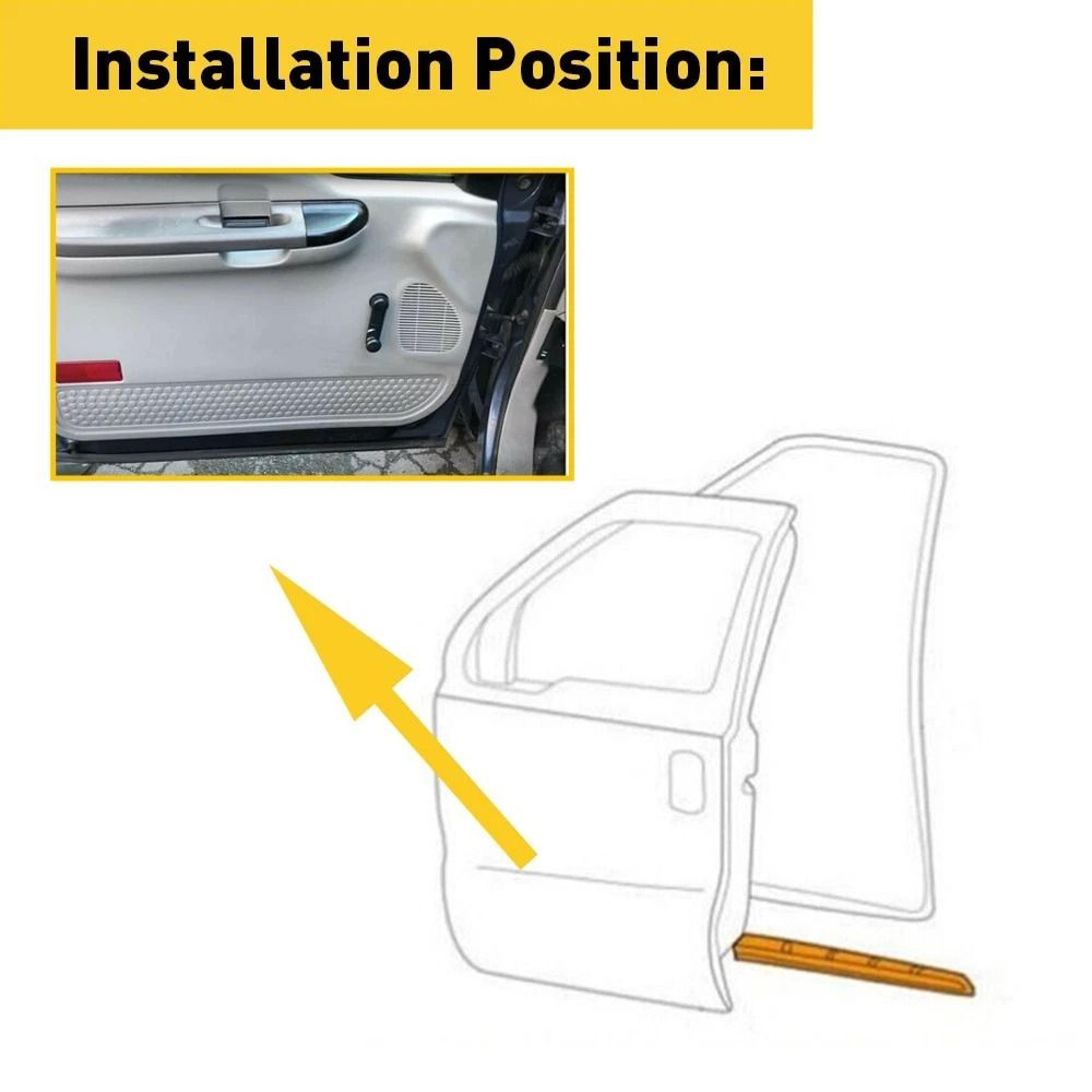 Weatherstrip Seal For Front Right Left Door Leakproof  Durable Car Seal 2