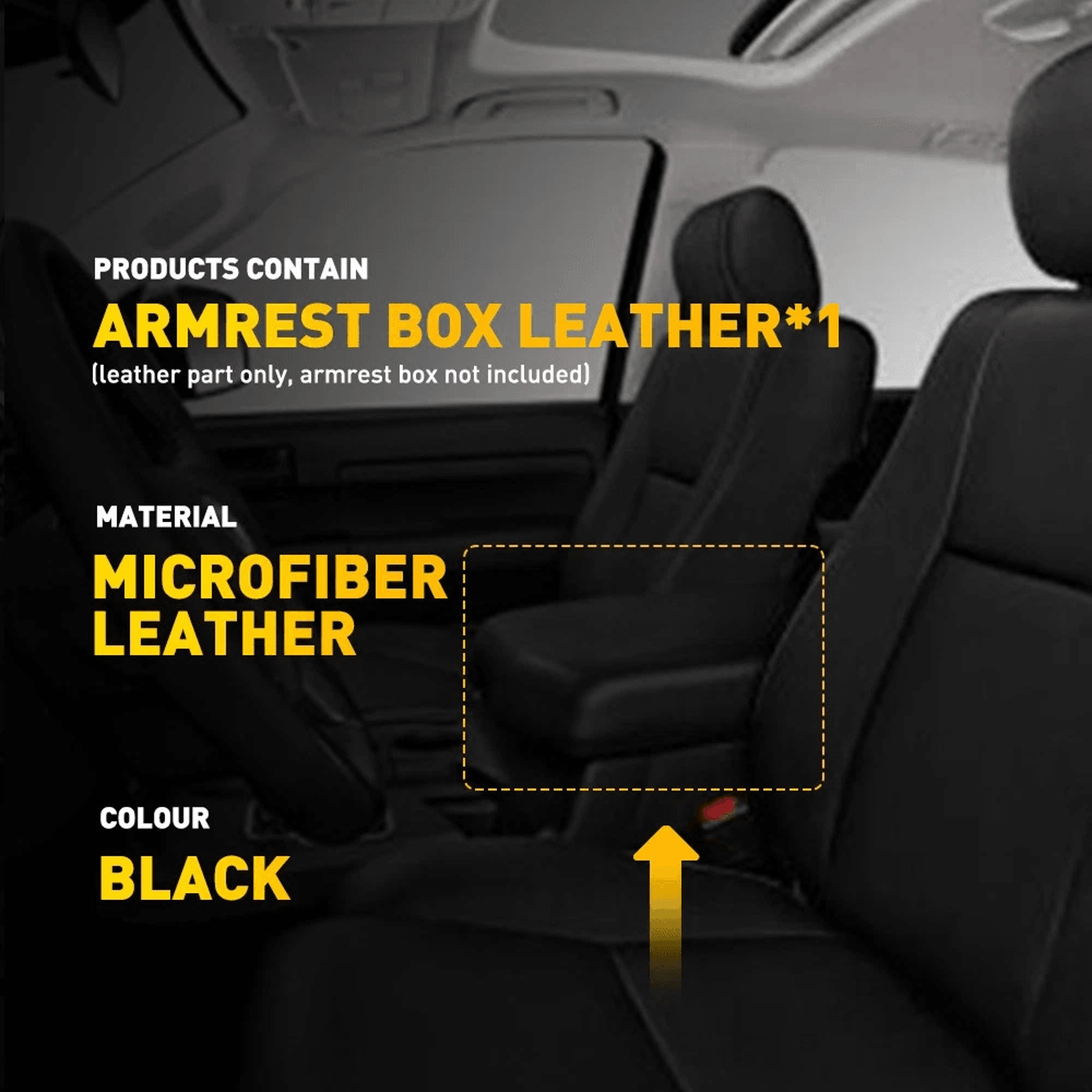Neoprene Armrest Cover For Middle Console Lid  Waterproof Soft Cushion 8