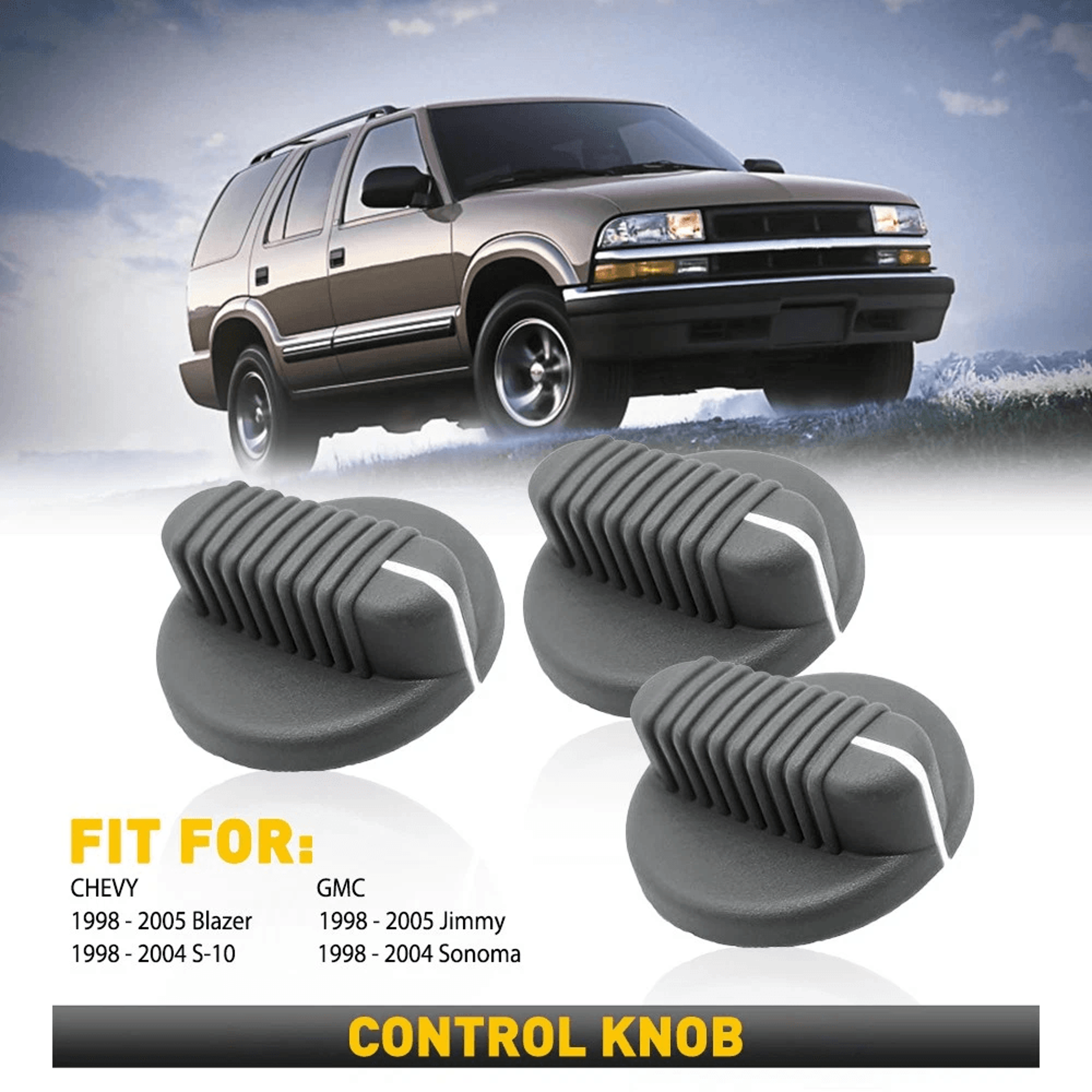 Control Knob For AC Heater Valve Fits Chevy Blazer Sierra Escalade Durable Auto Accessory 1