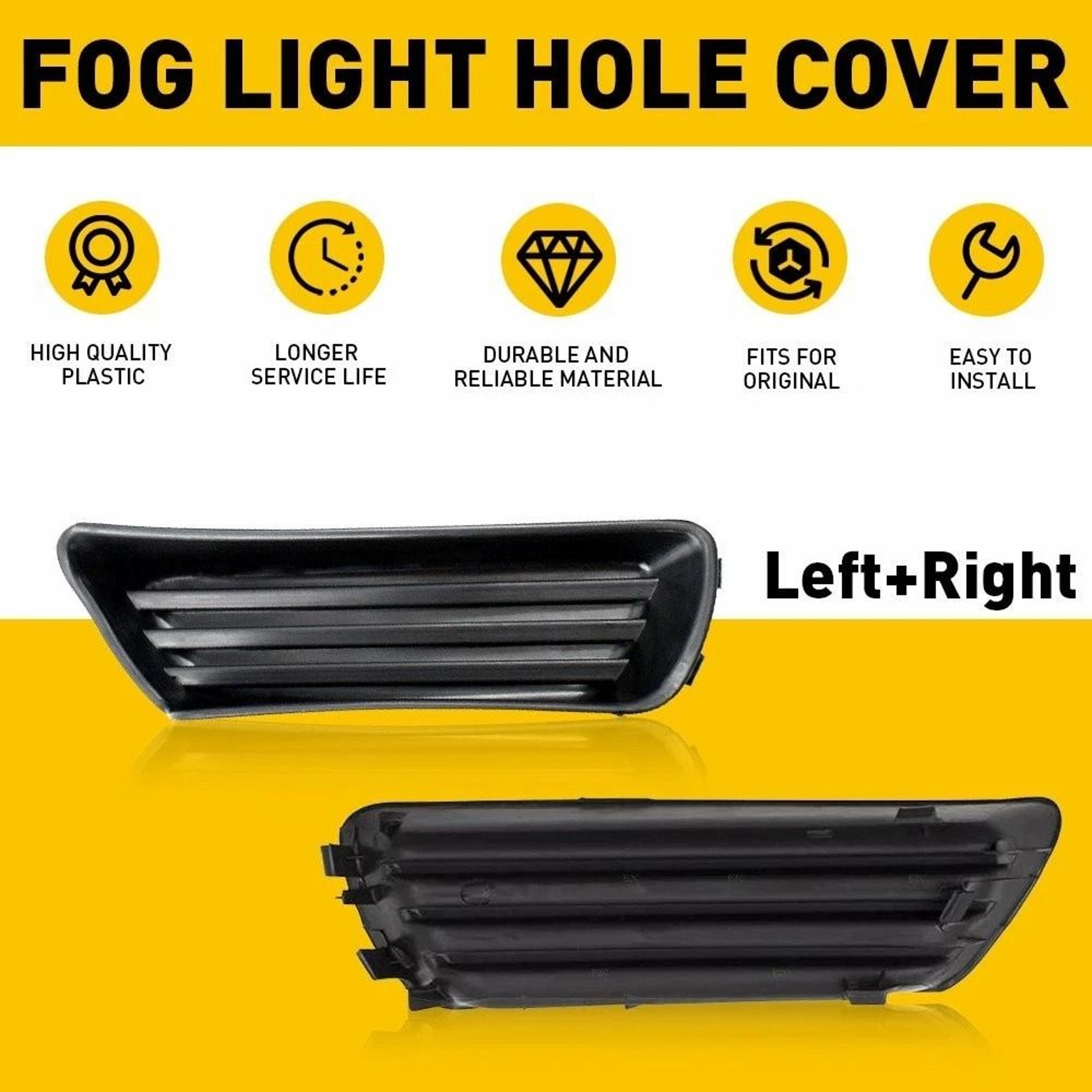 Durable Front Bumper FogHole Cover Lower Grille Insert LH RH Easy Installation 1