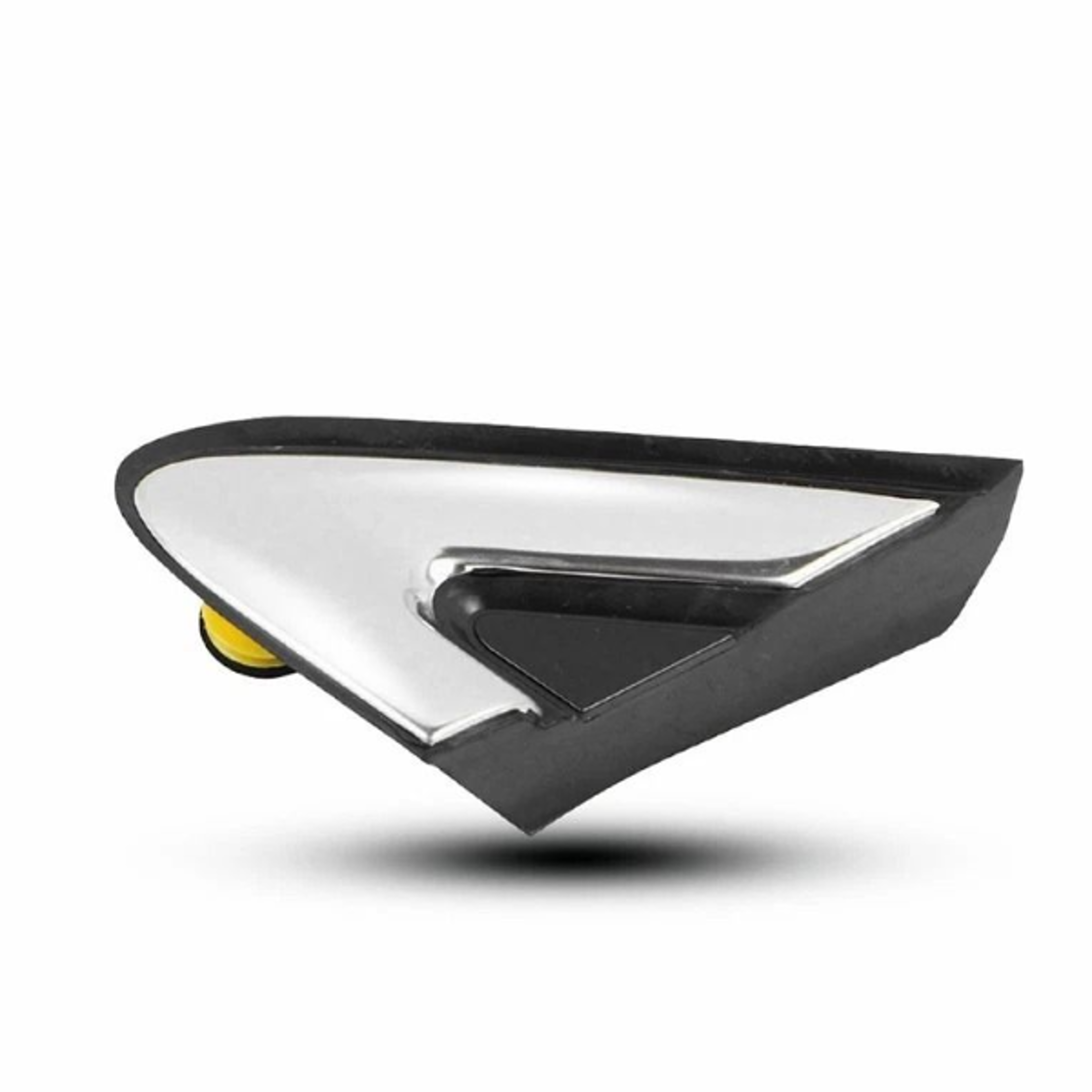 mirror corner fender molding for left side – durable chrome and black trim