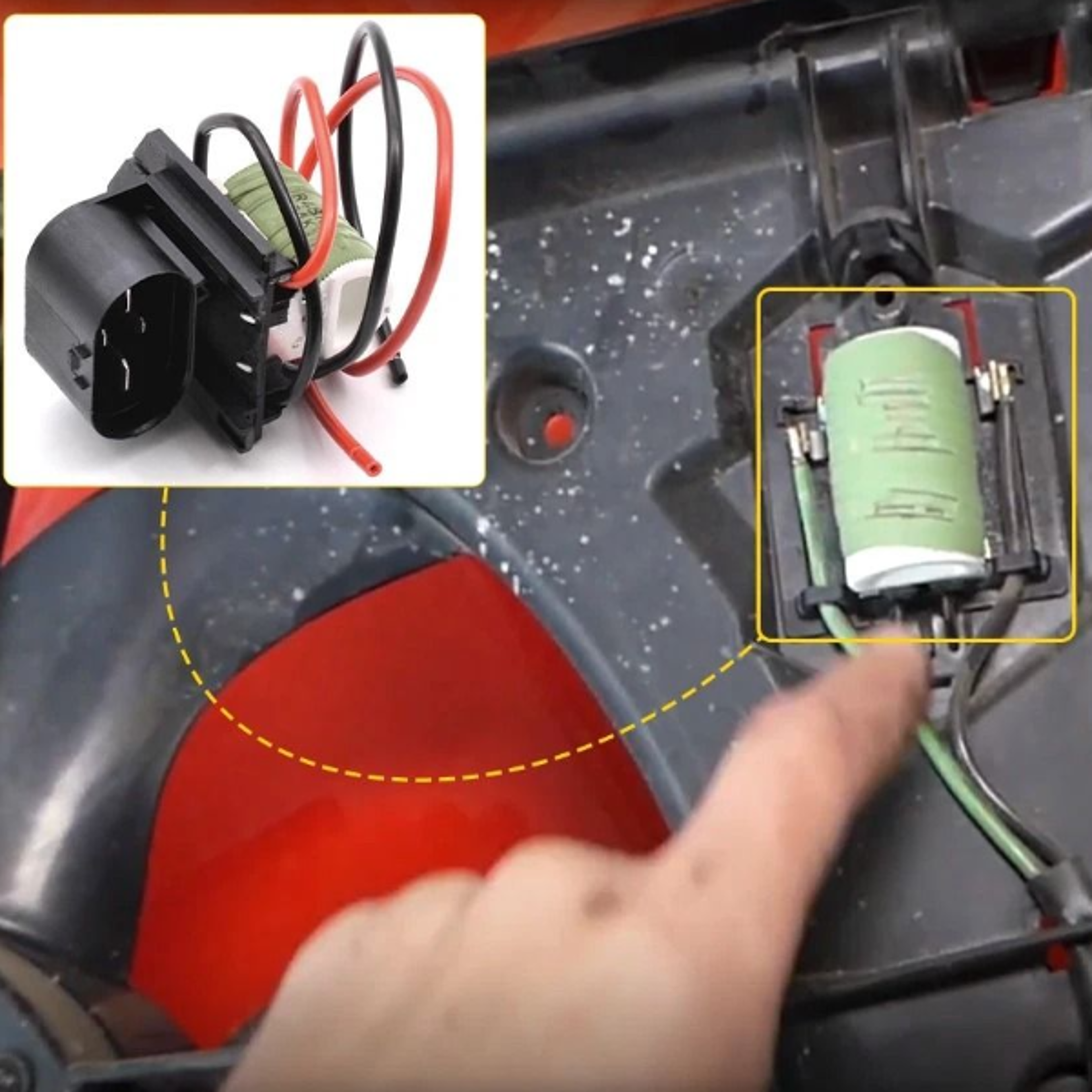 radiator cooling fan motor resistor relay replacement for vehicles