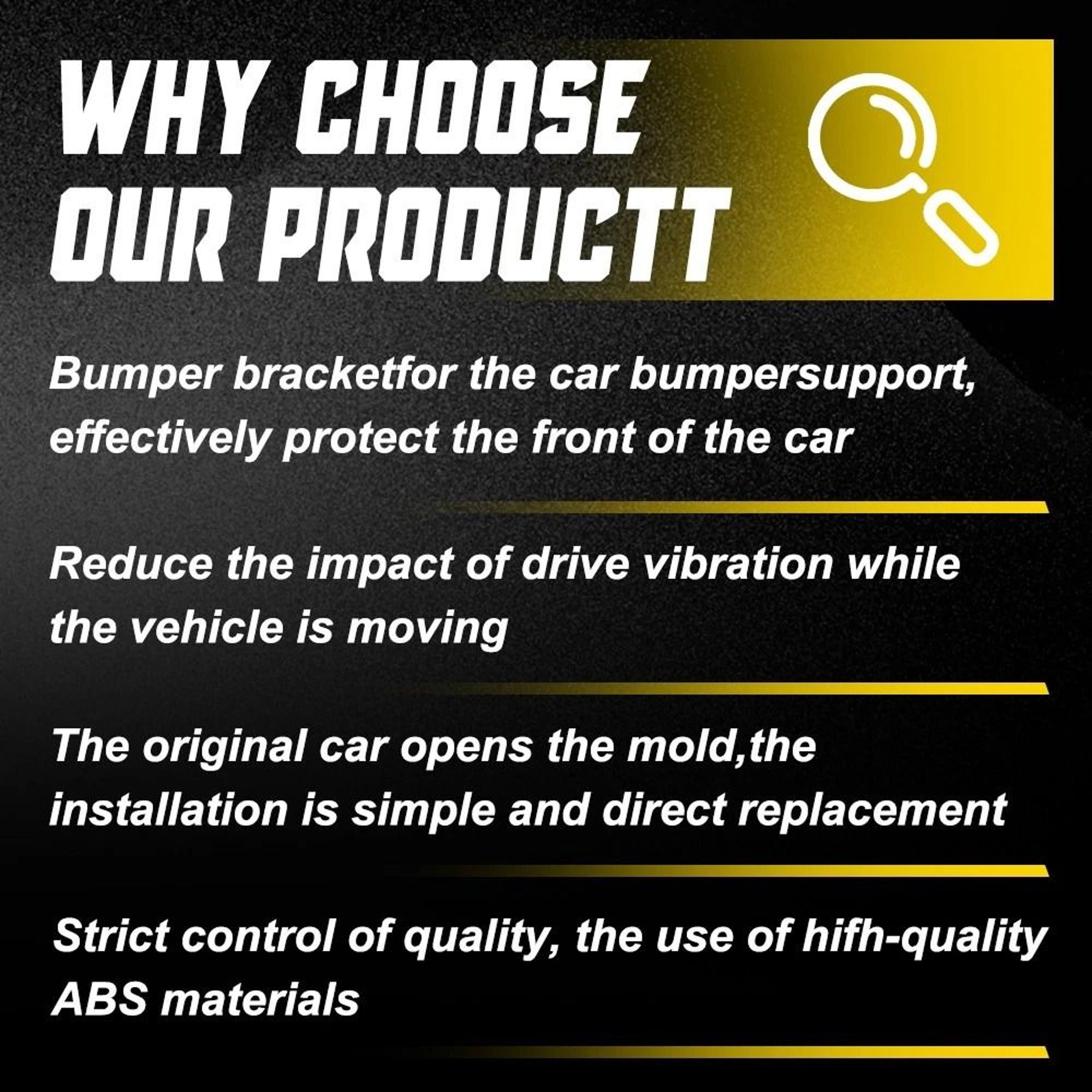 Durable Front Driver  Passenger Bumper Support Brackets For Easy Installation 6