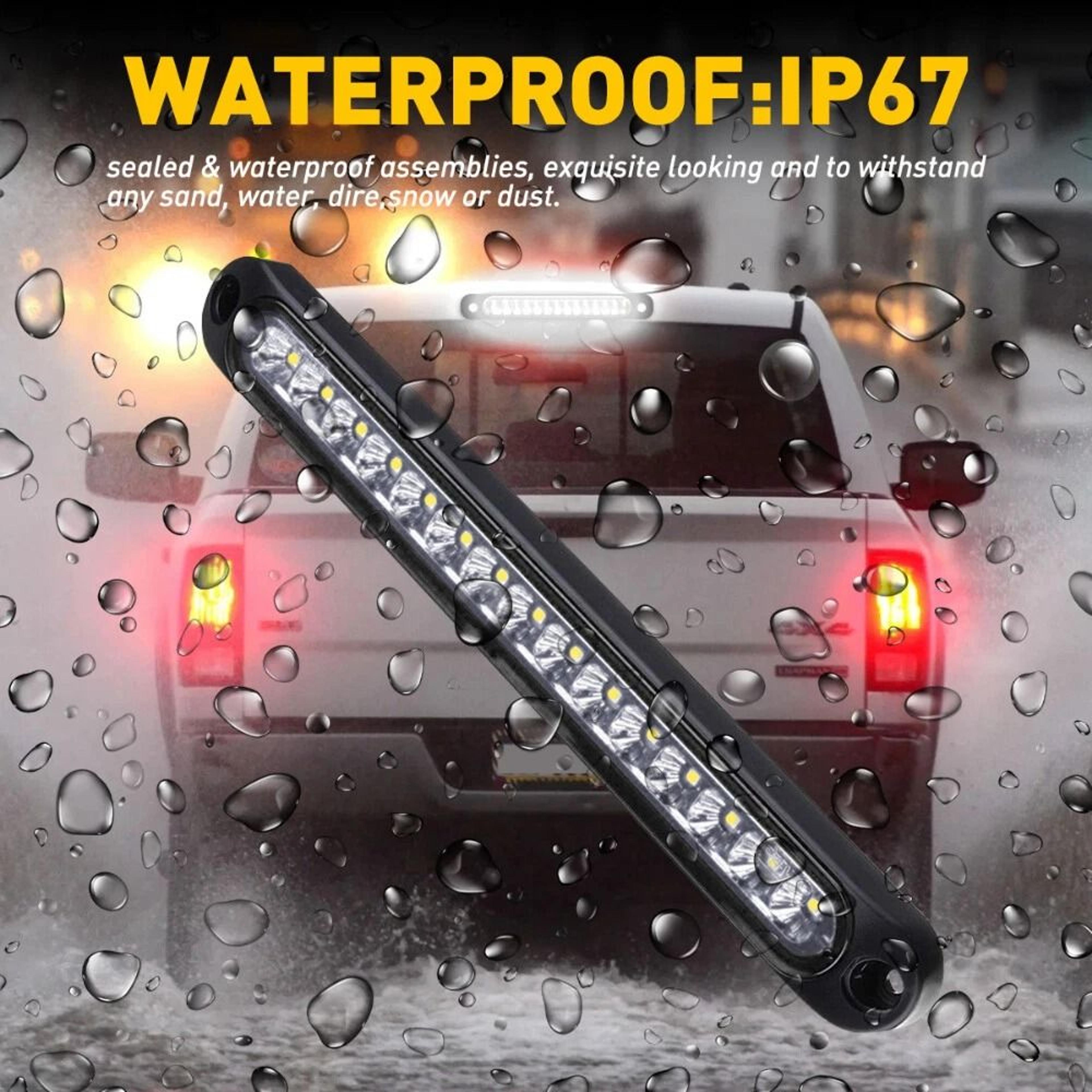 LED Tail Strip Light Bar White Sealed Reverse Backup Turn Light 6
