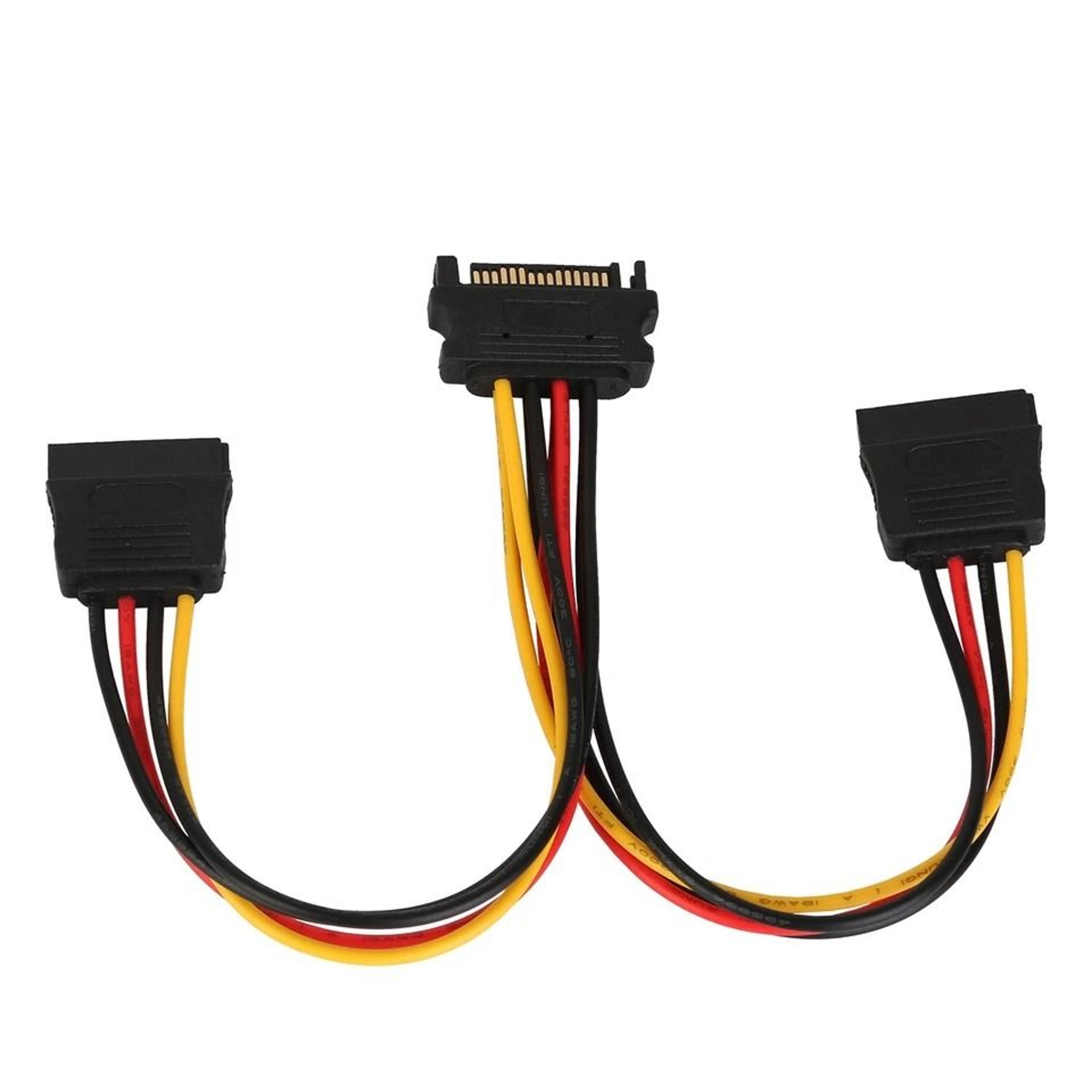 pin y splitter cable adapter, power extension for hard drives, ssd, optical drives, and more
