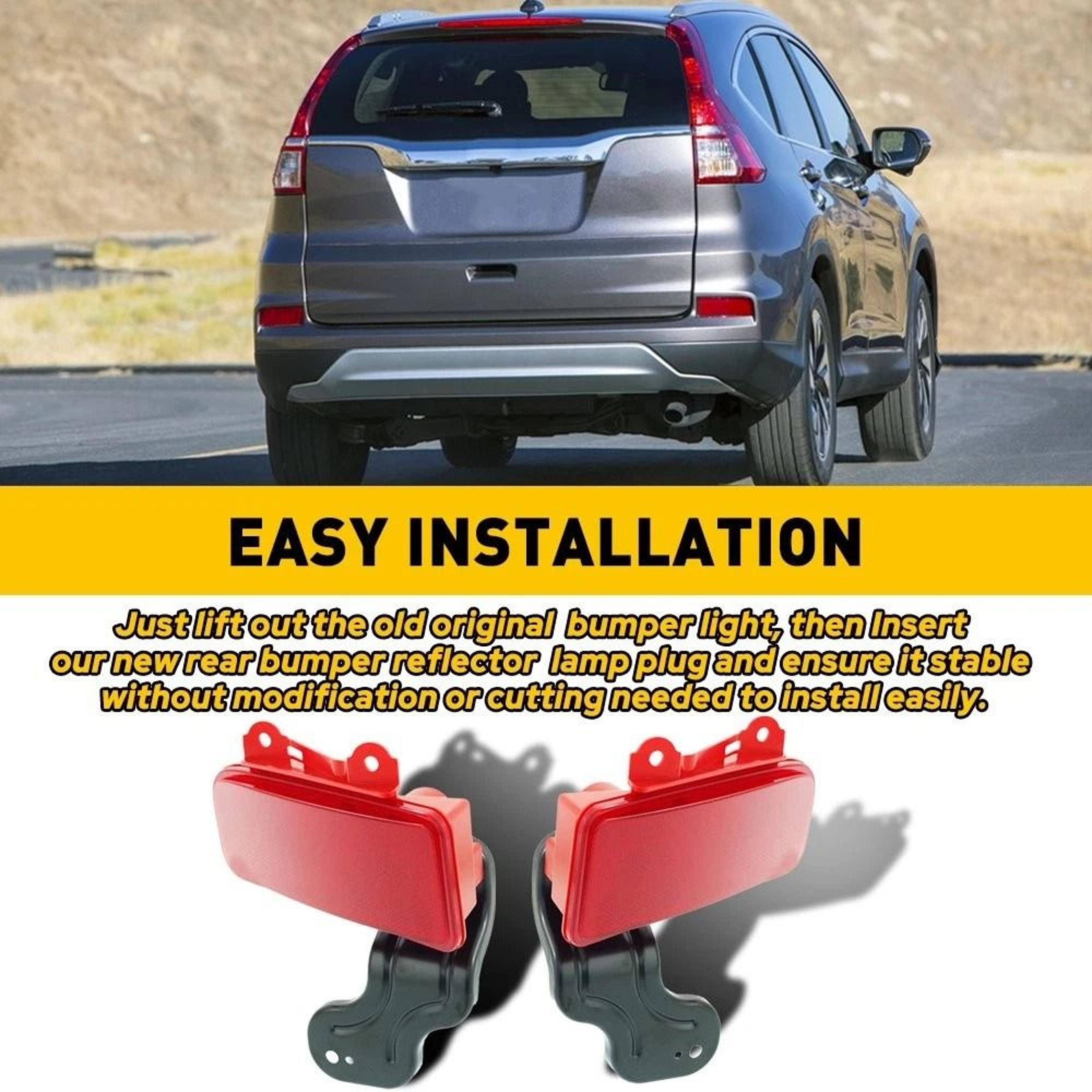 Left Right CRV Rear Bumper Reflector Light Cover Marker Pair 2