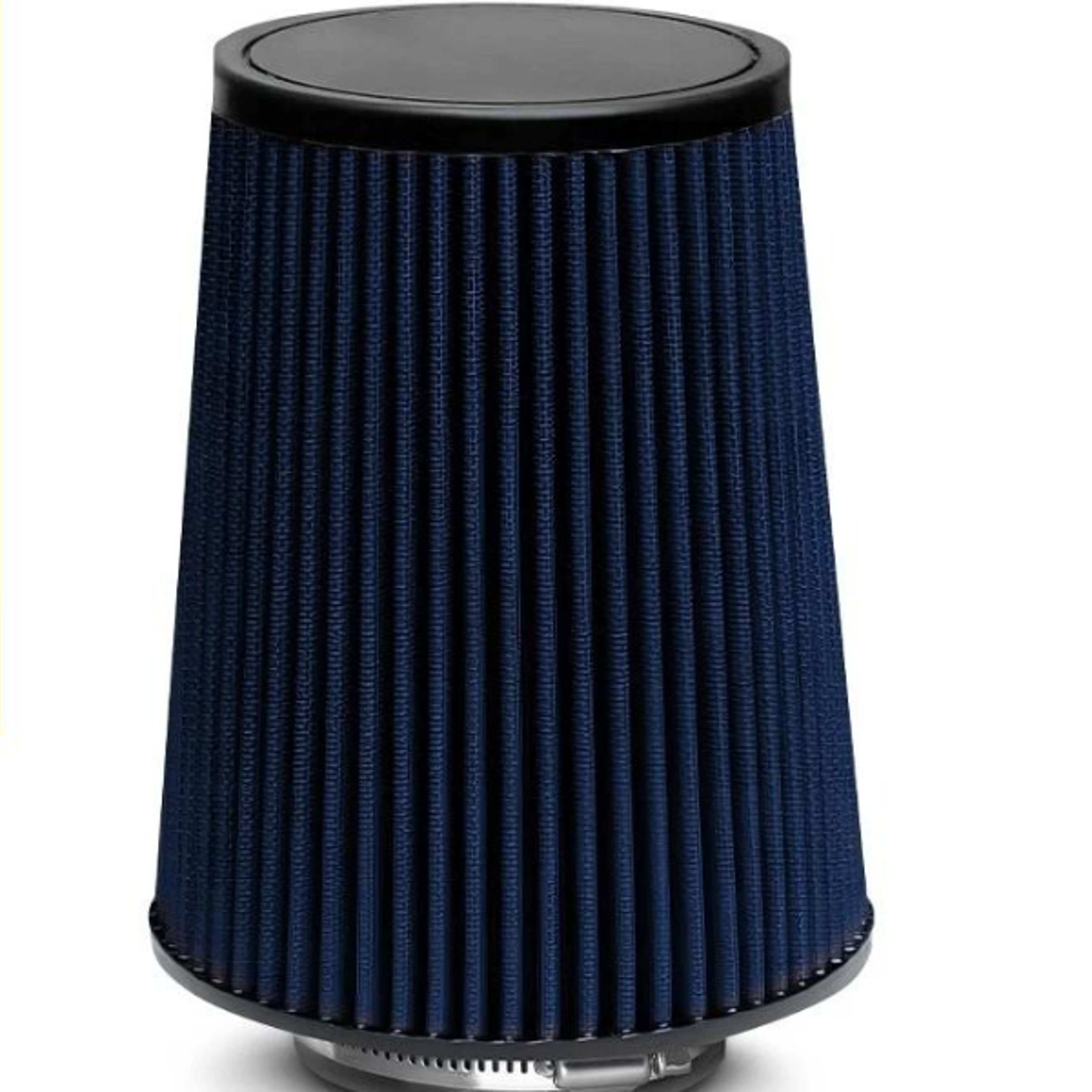 long performance high flow cold air intake cone dry filter, universal fit