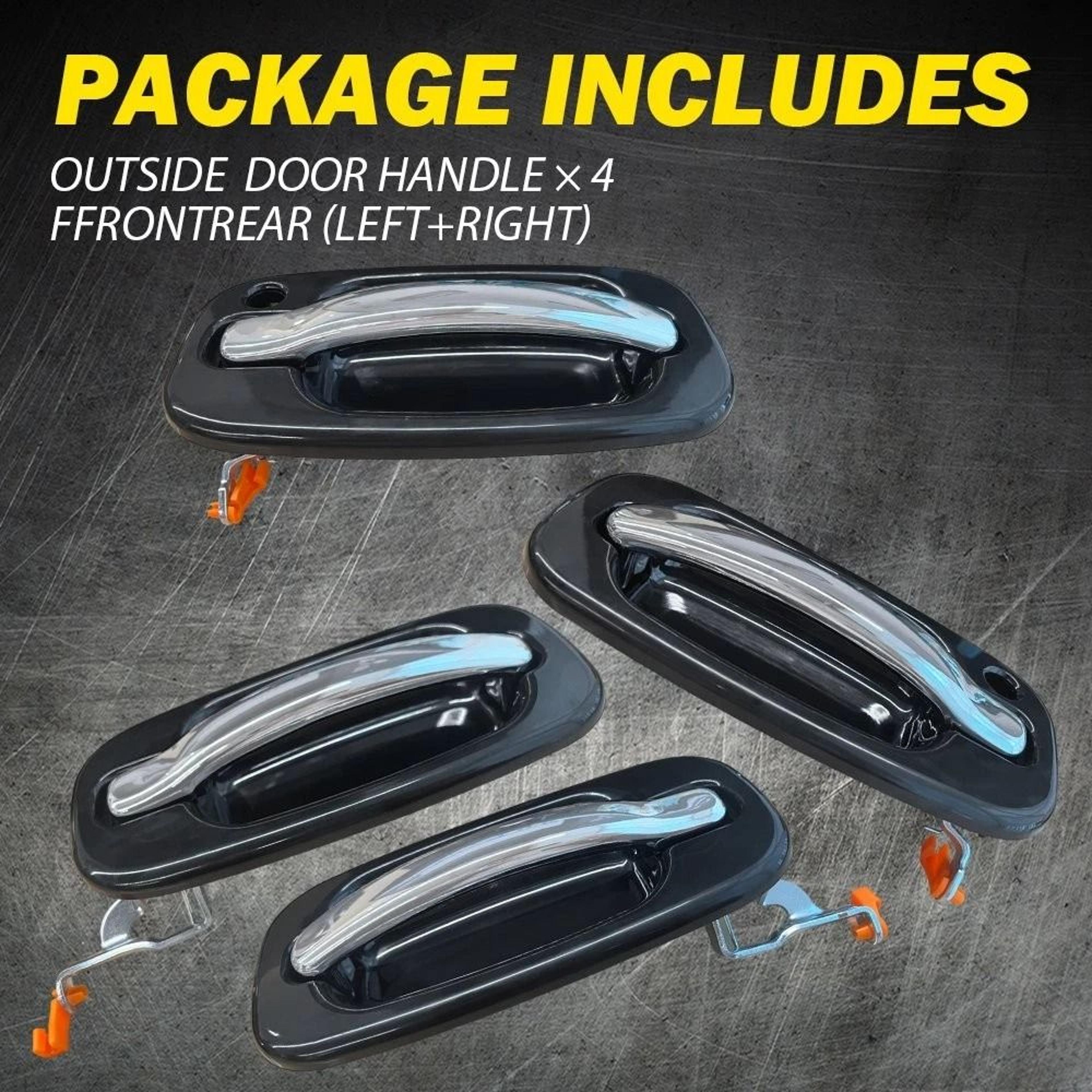 Durable Front Rear Outside Door Handles Set Simple Installation Quality Replacement Parts 9