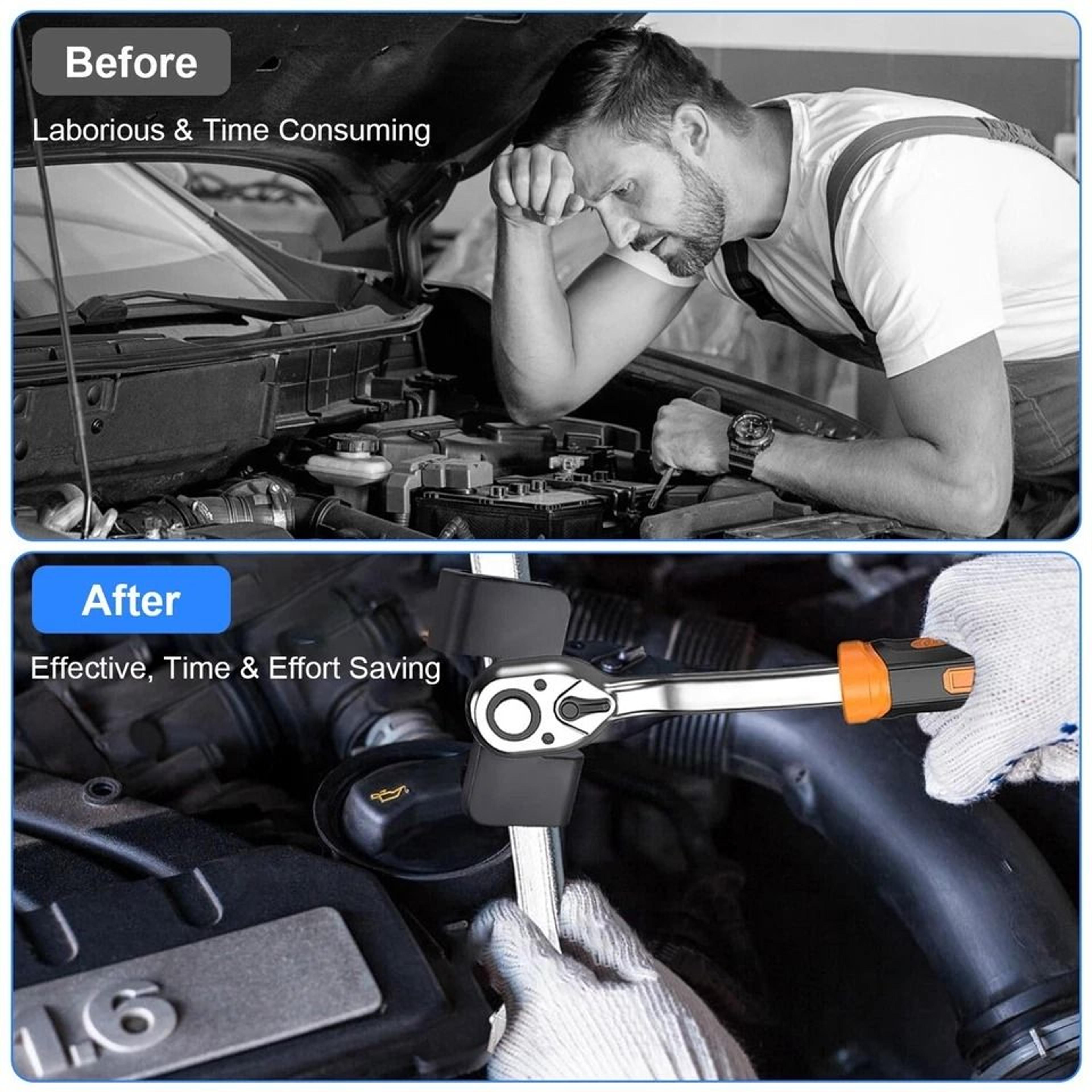 Drive Wrench Extender Adapter Universal Extension Tool Carbon Steel Portable Wrench Tool For Tighte 5
