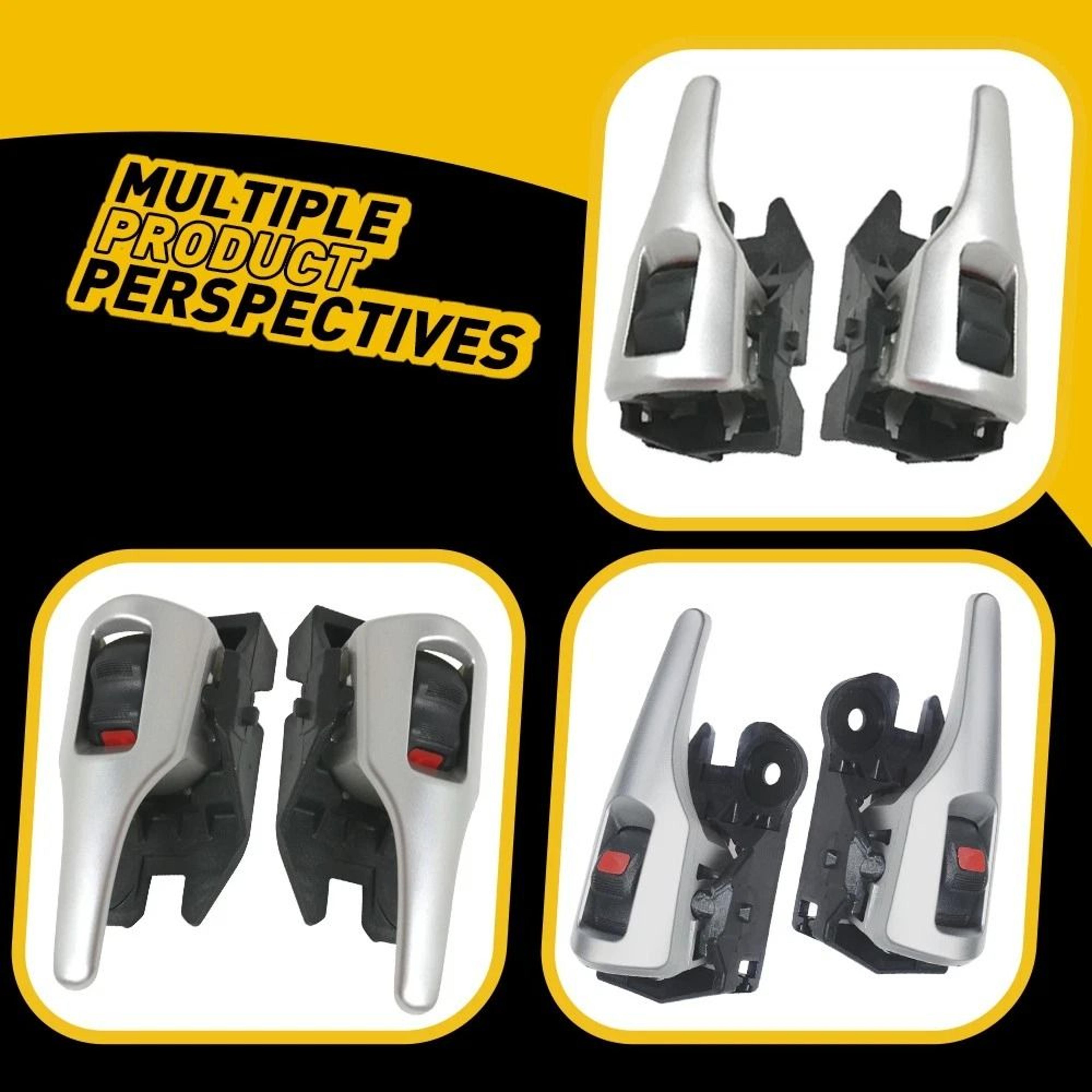 Durable Left Right Interior Door Handle Front  Rear HighQuality Plastic 5