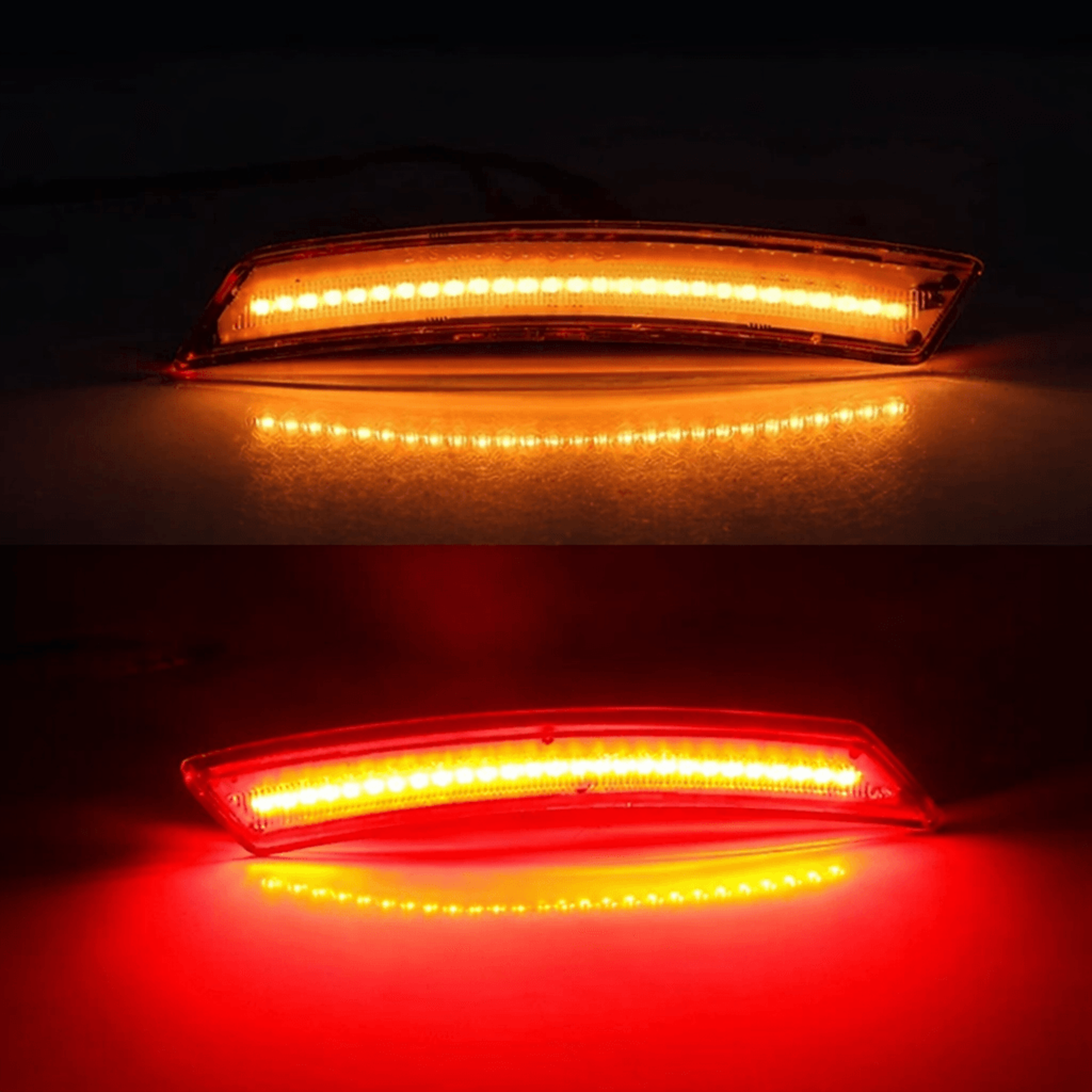 full led side marker light set, led lens amber/red for cars