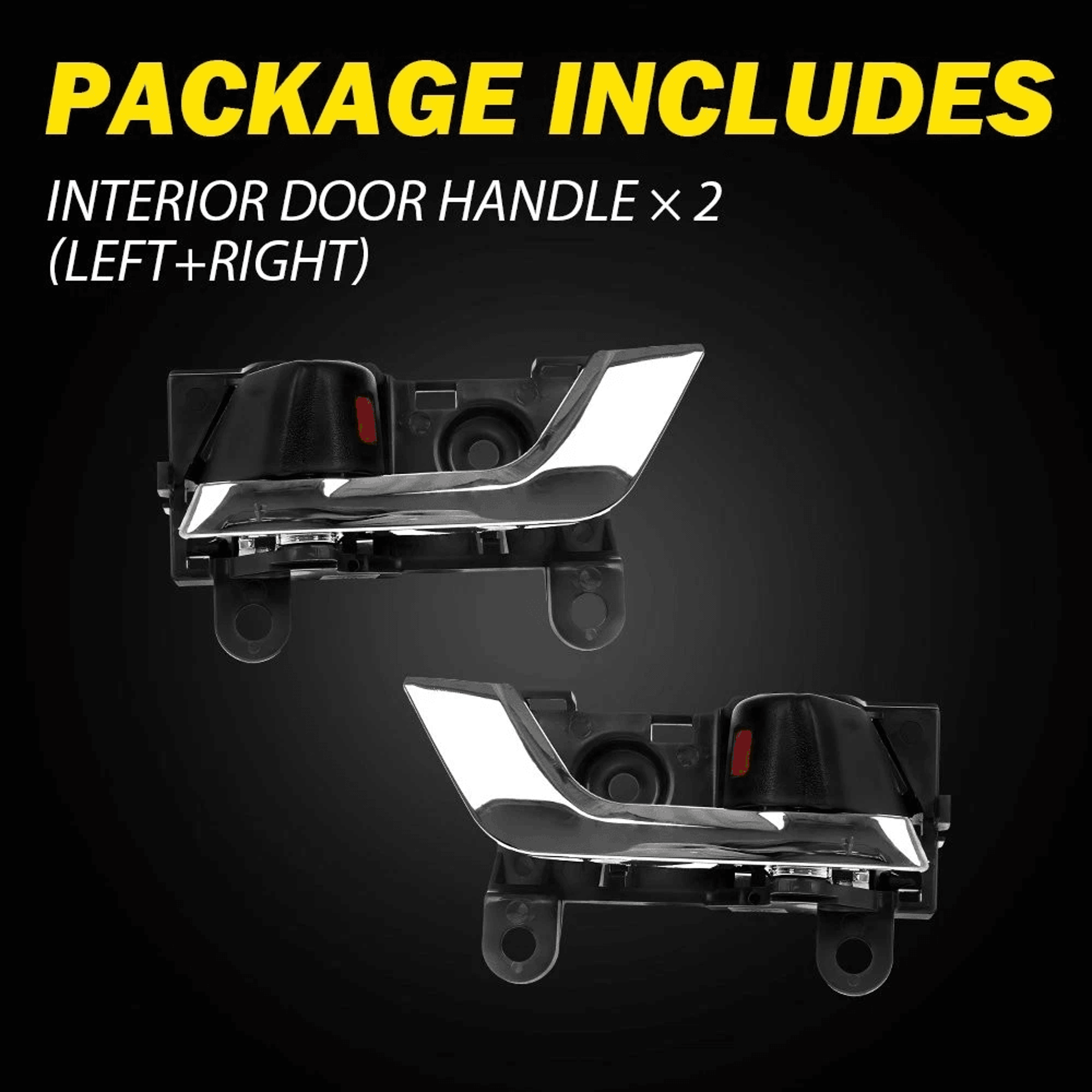 Primed Interior Door Handle FrontRear Right  Left Durable Fitment 9
