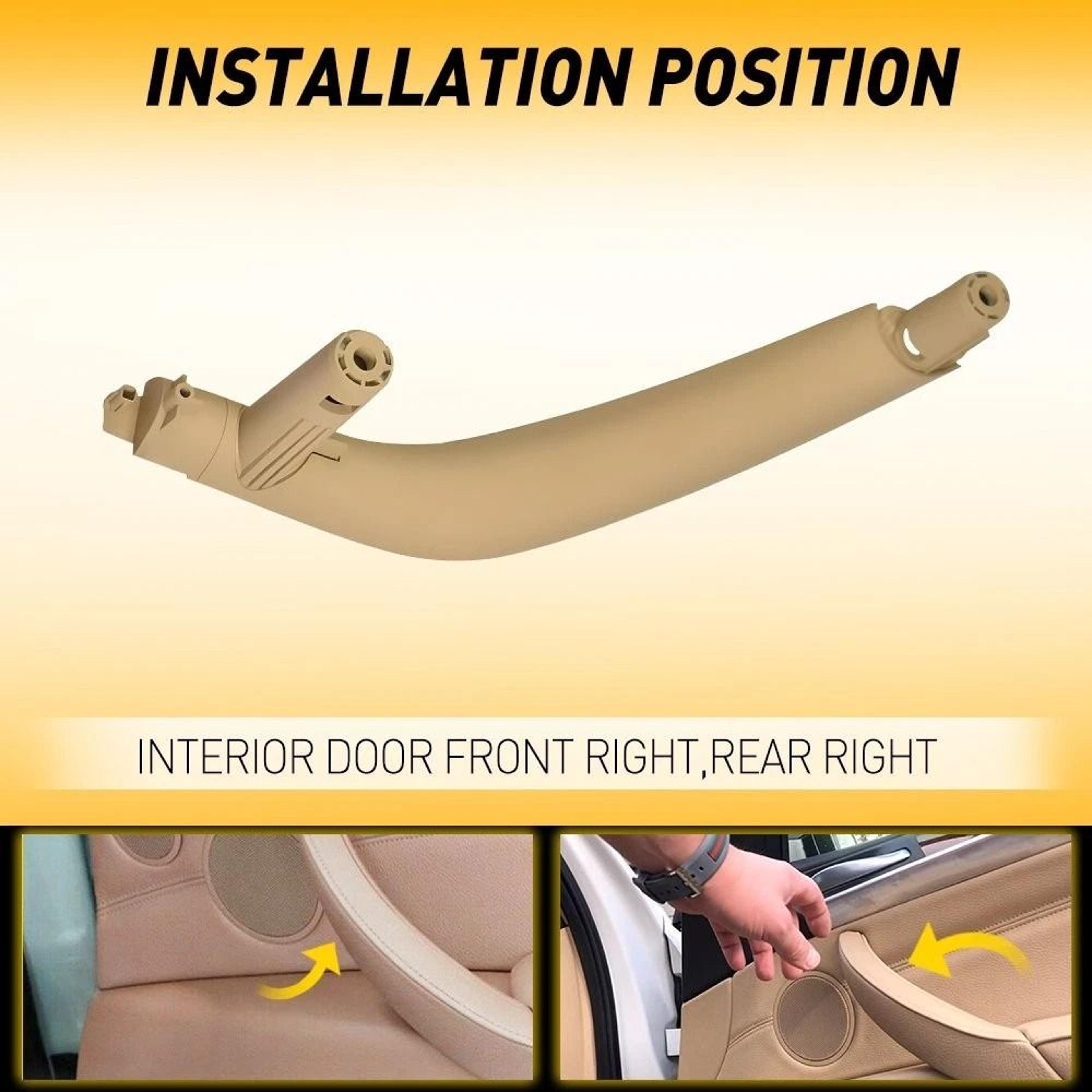 Durable Inner Door Panel Handle Pull Trim Cover Strict Quality Control Perfect Fit 4