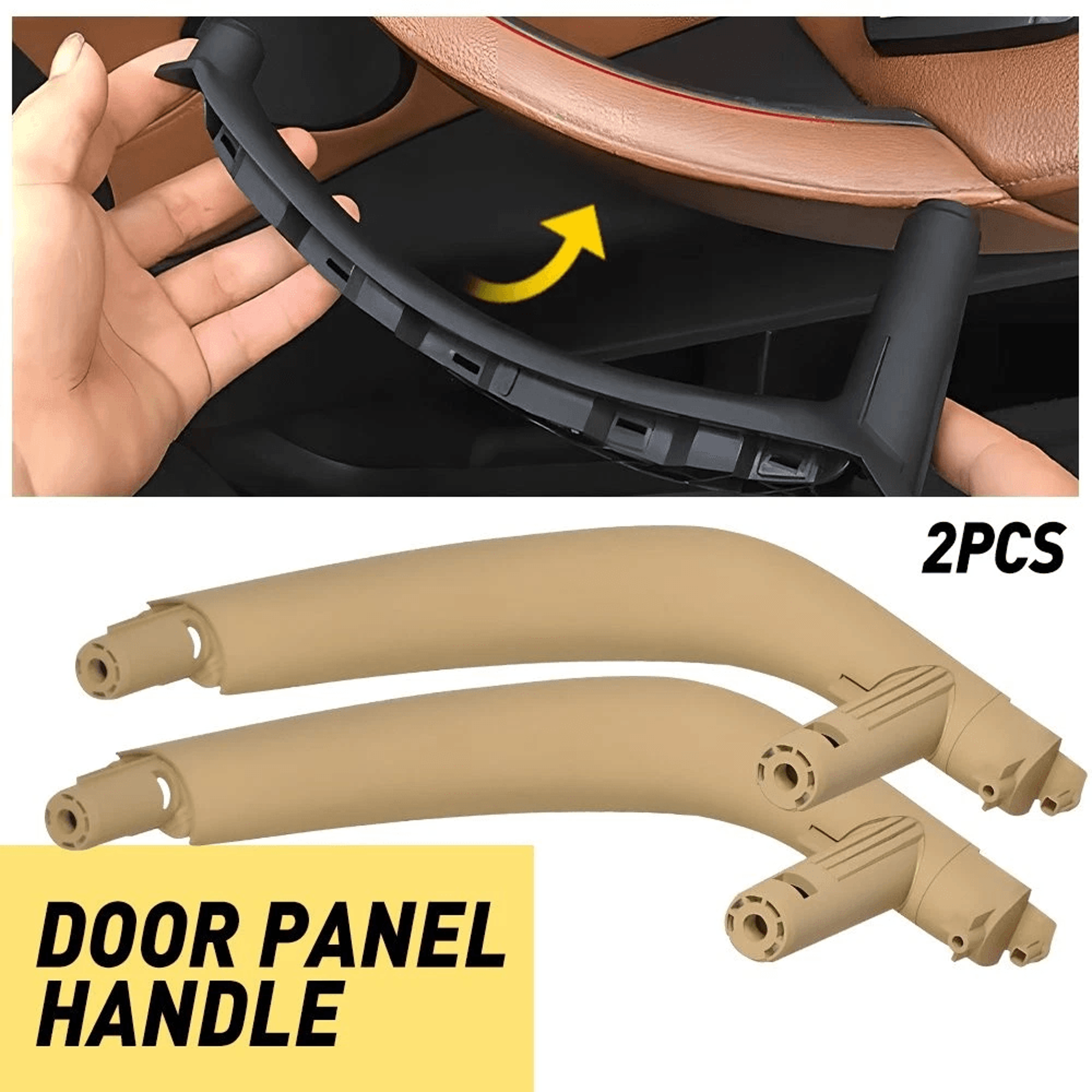 Beige Passenger Right Inner Door Handle Pull Trim Cover 8