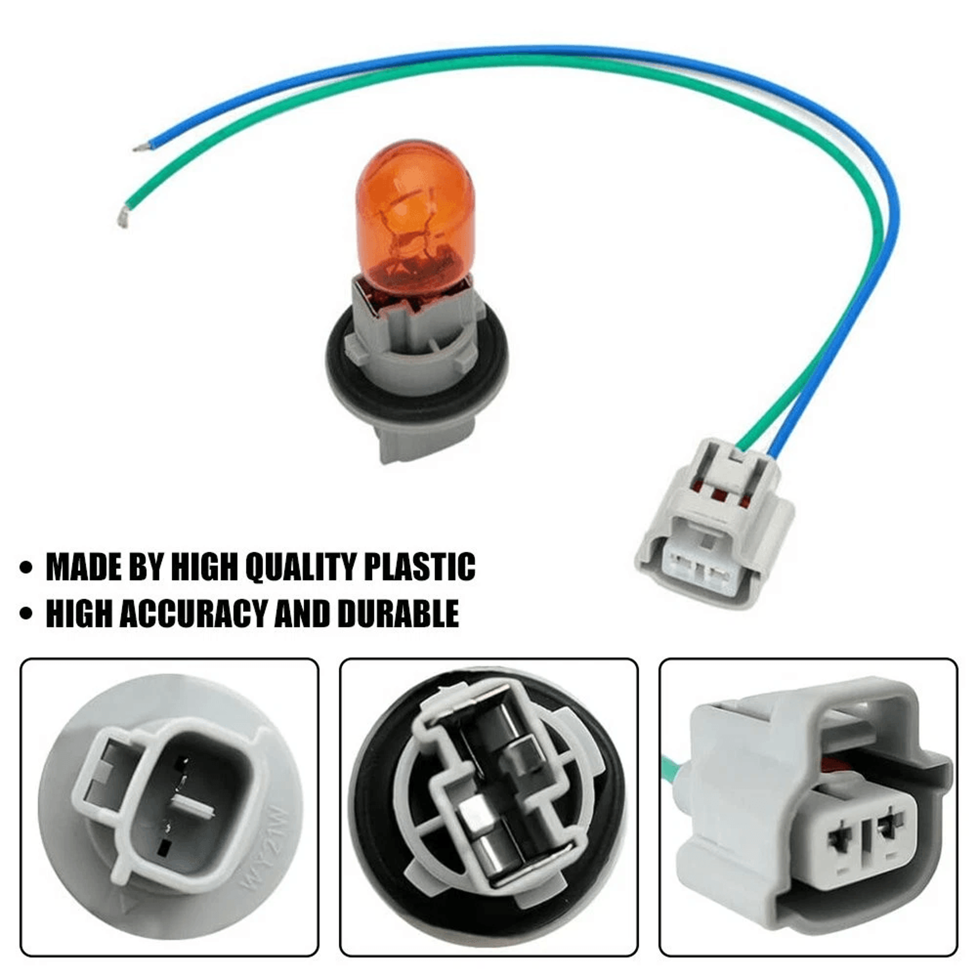 Turn Signal Light Connector Pigtail  Bulb Socket Brake For Stable Performance 2