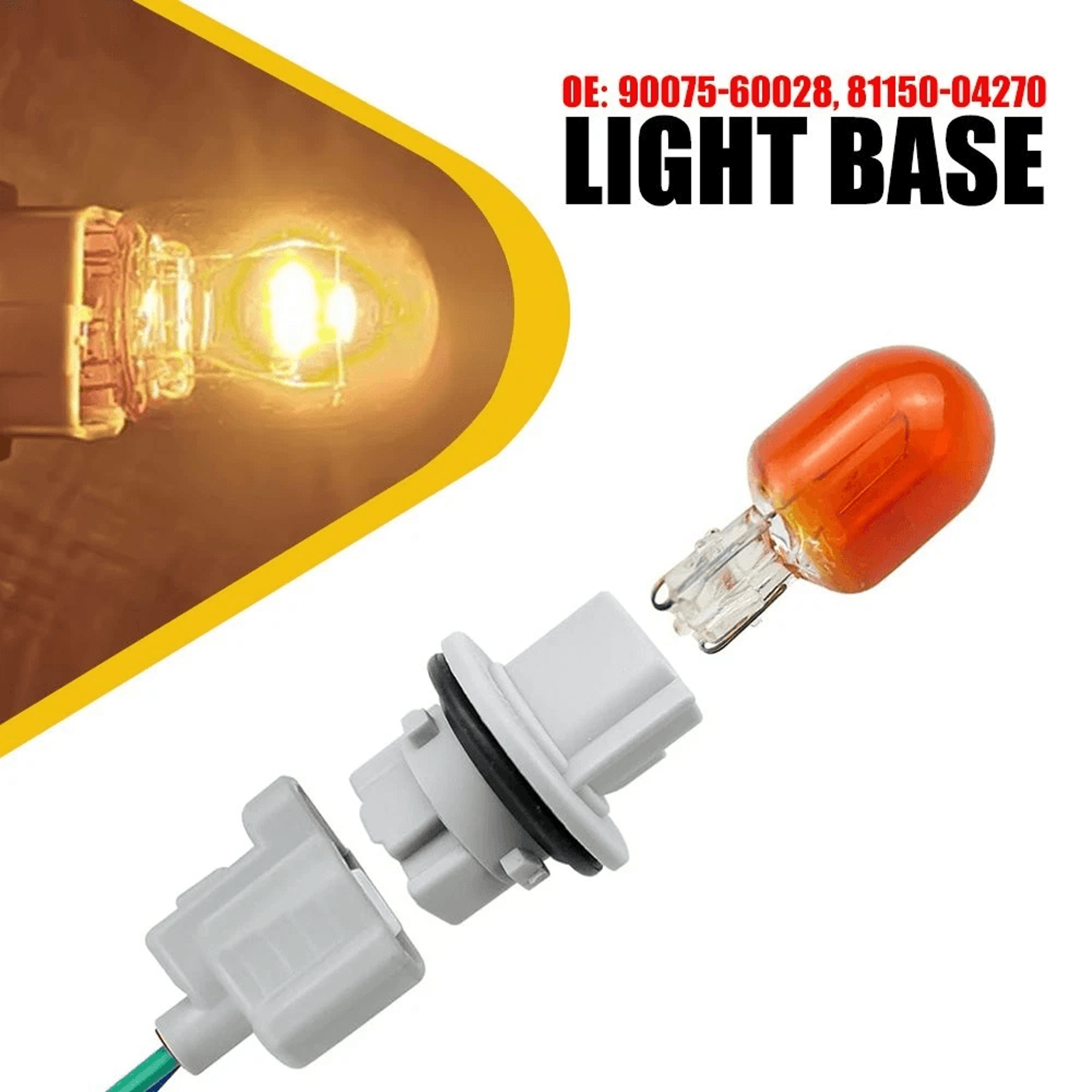 Turn Signal Light Connector Pigtail  Bulb Socket Brake For Stable Performance 7