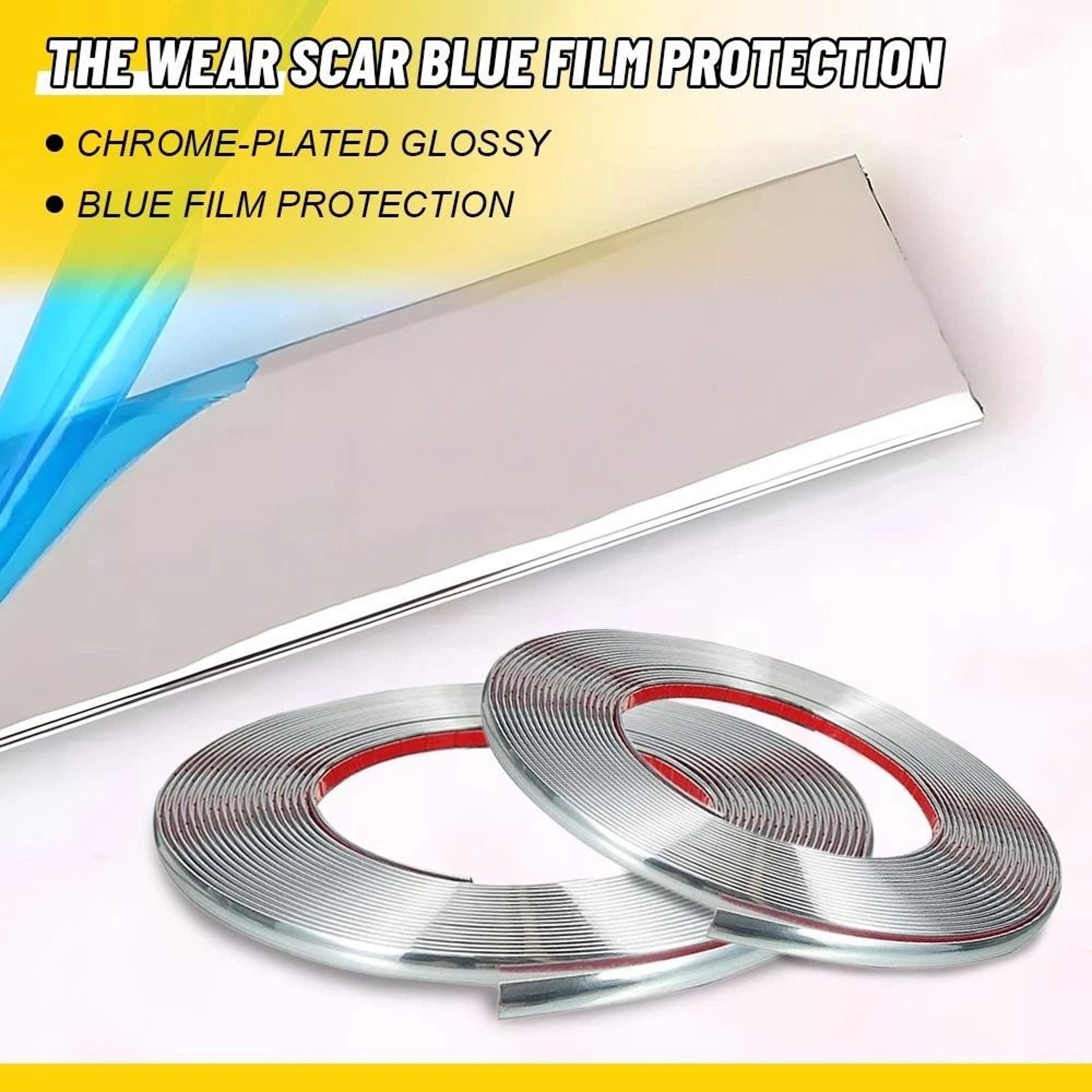 Wide Automotive Chrome Molding Trim Universal Trunk Body Side Bumper Strip 4