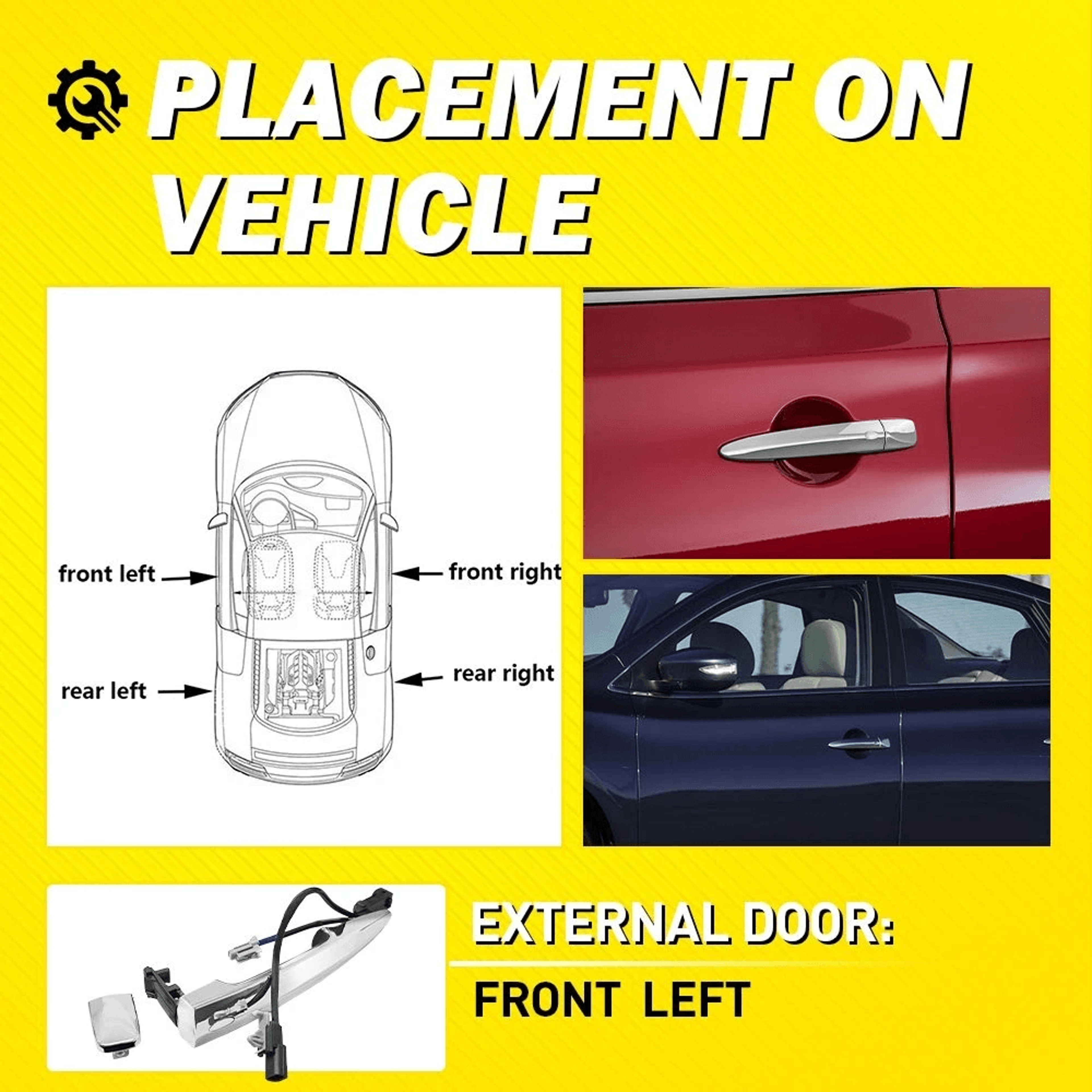 Durable Exterior Door Handle Fits Easy To Install 5