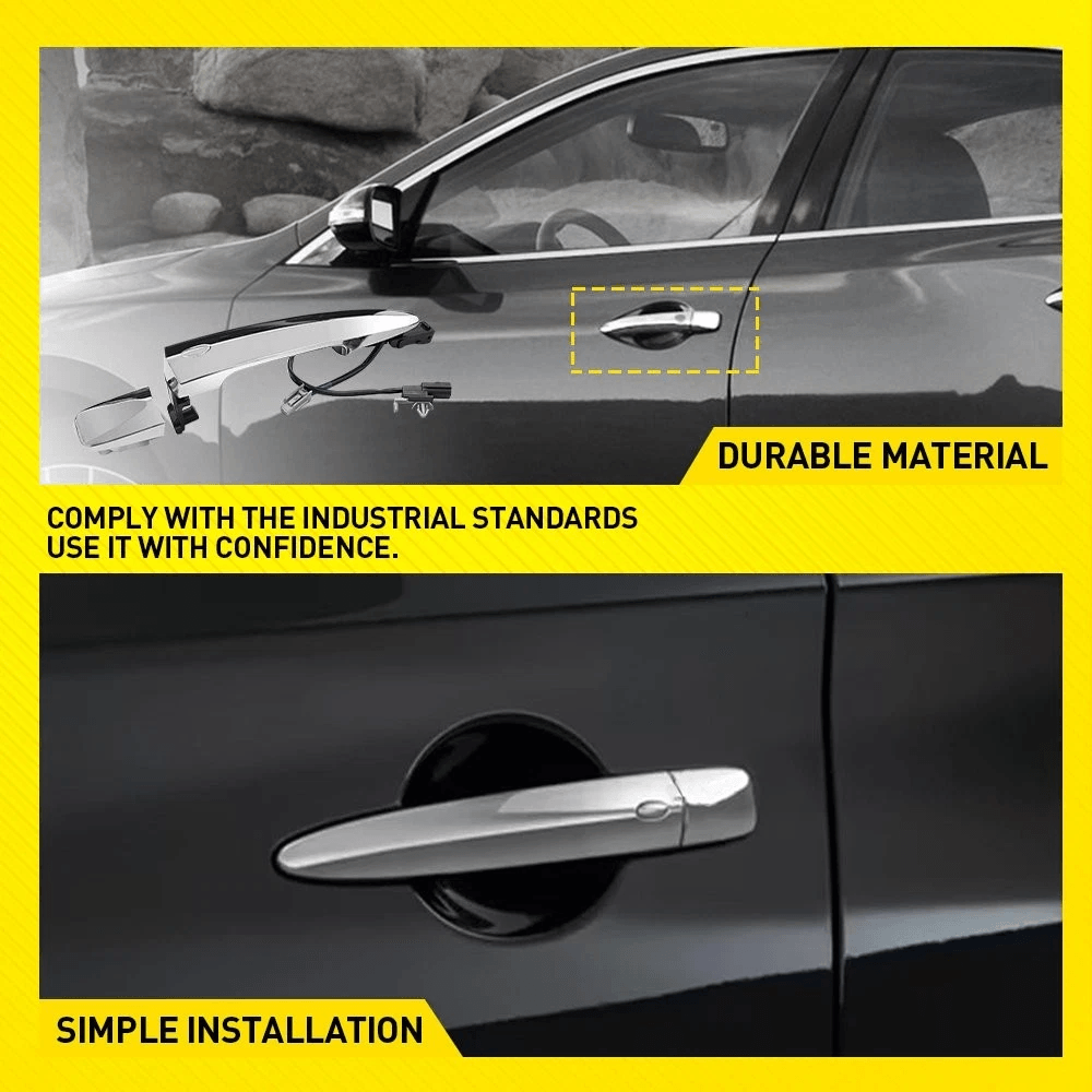Durable Exterior Door Handle Fits Easy To Install 8