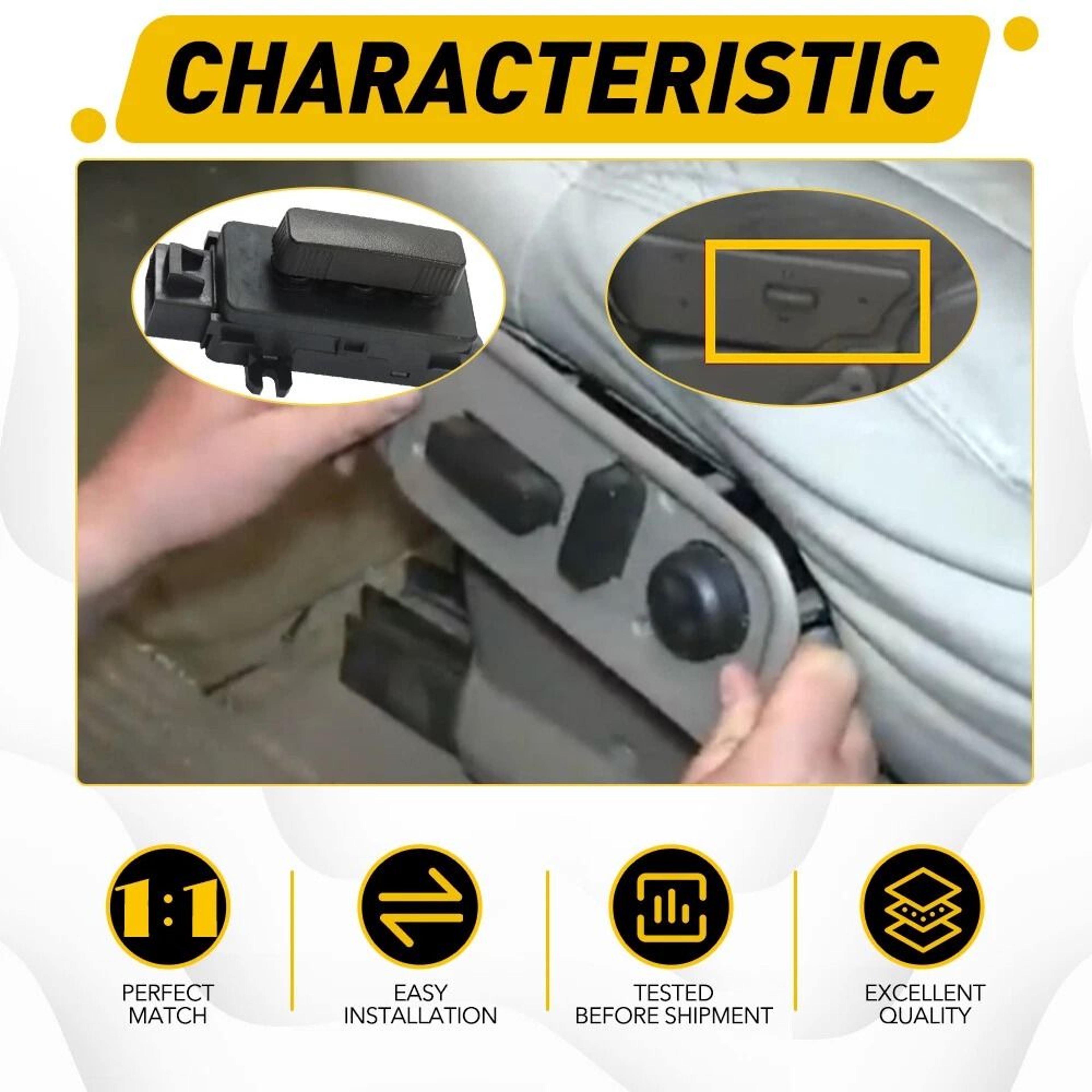 Seat Power Control Switch 8Pin Terminal Connector Direct Replacement For Cars 8