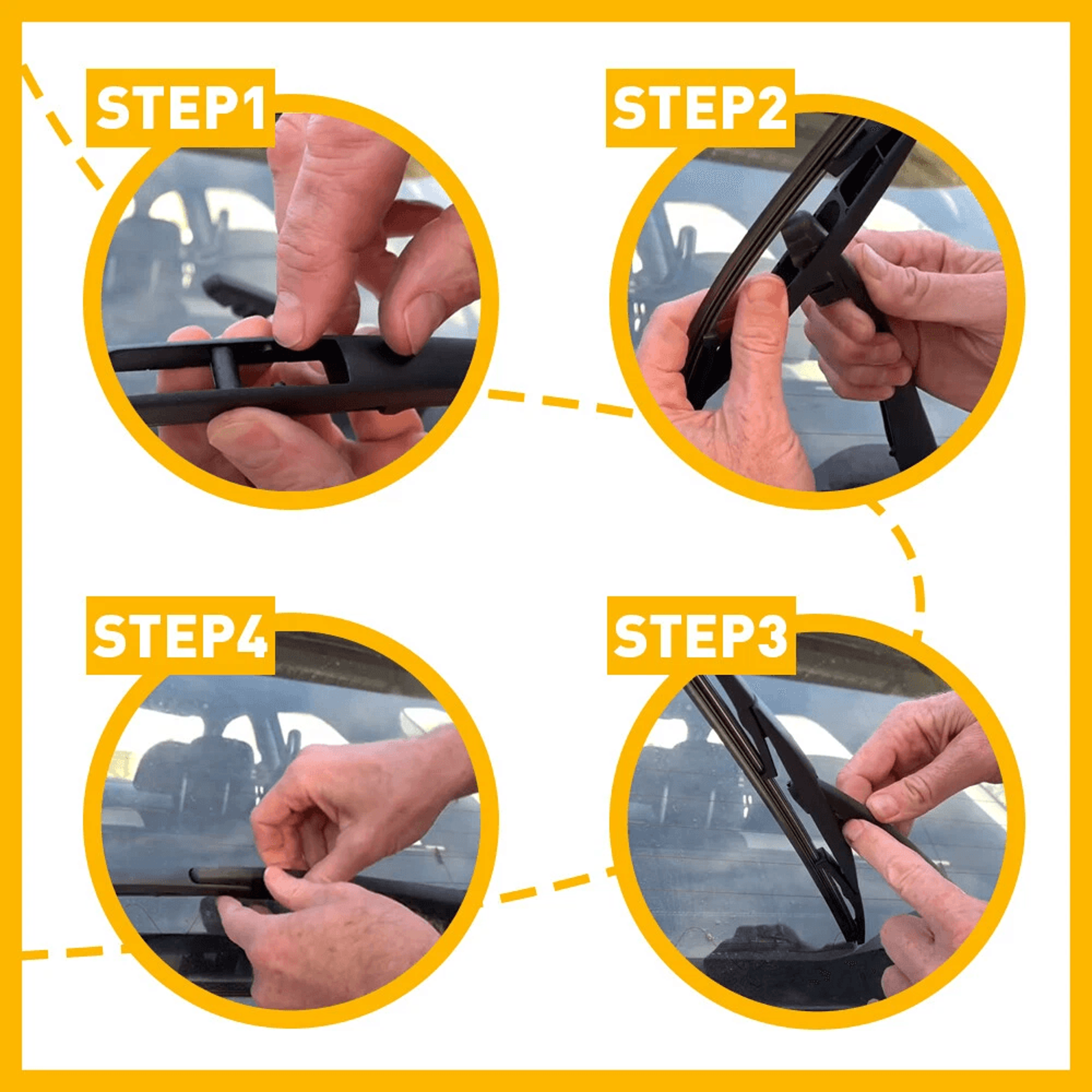NEW Rear Wiper Blade Perfect Fit For Vehicles LongLife Natural Rubber Blades 10