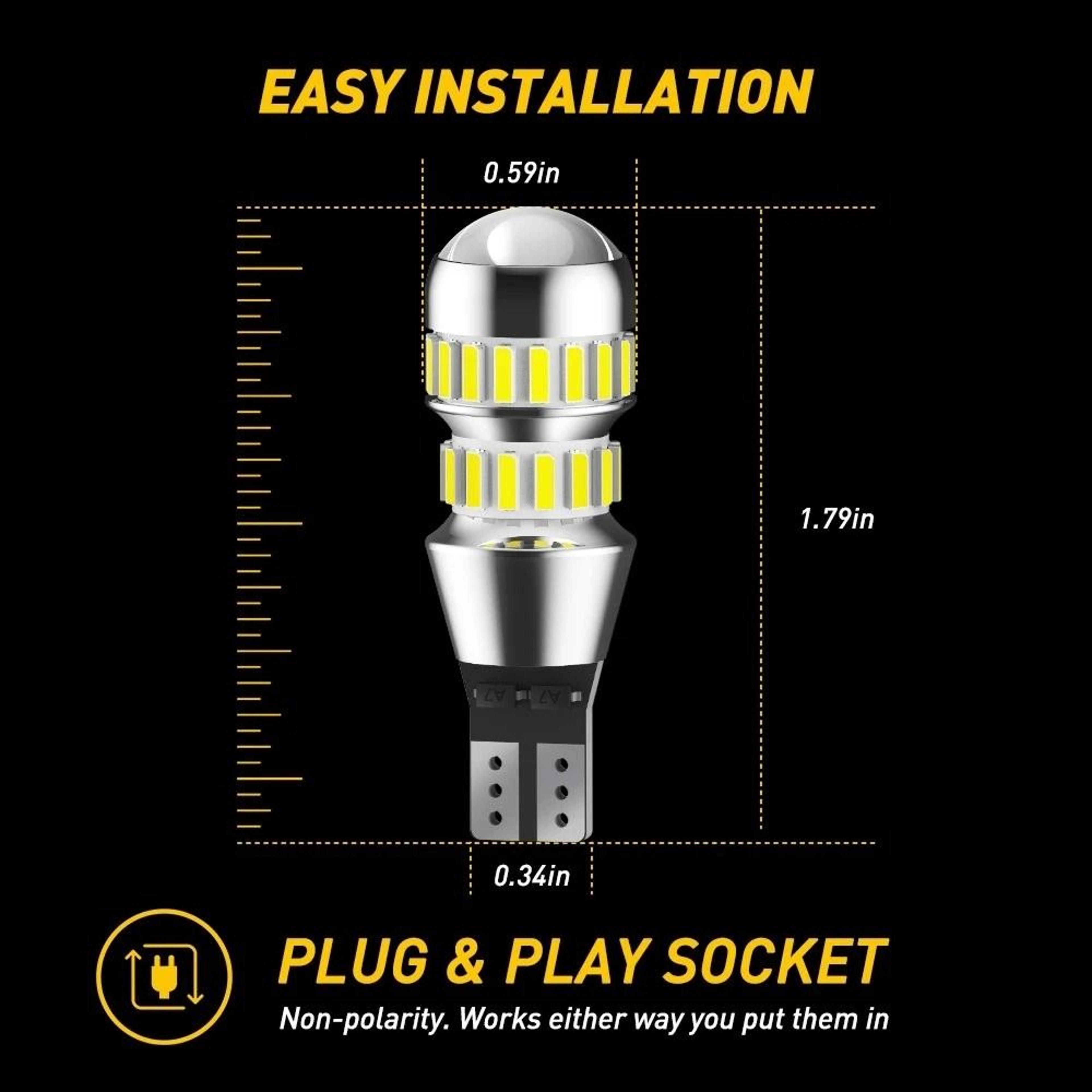 LED Reverse Back Up Light Bulb Free Replacement Included 1