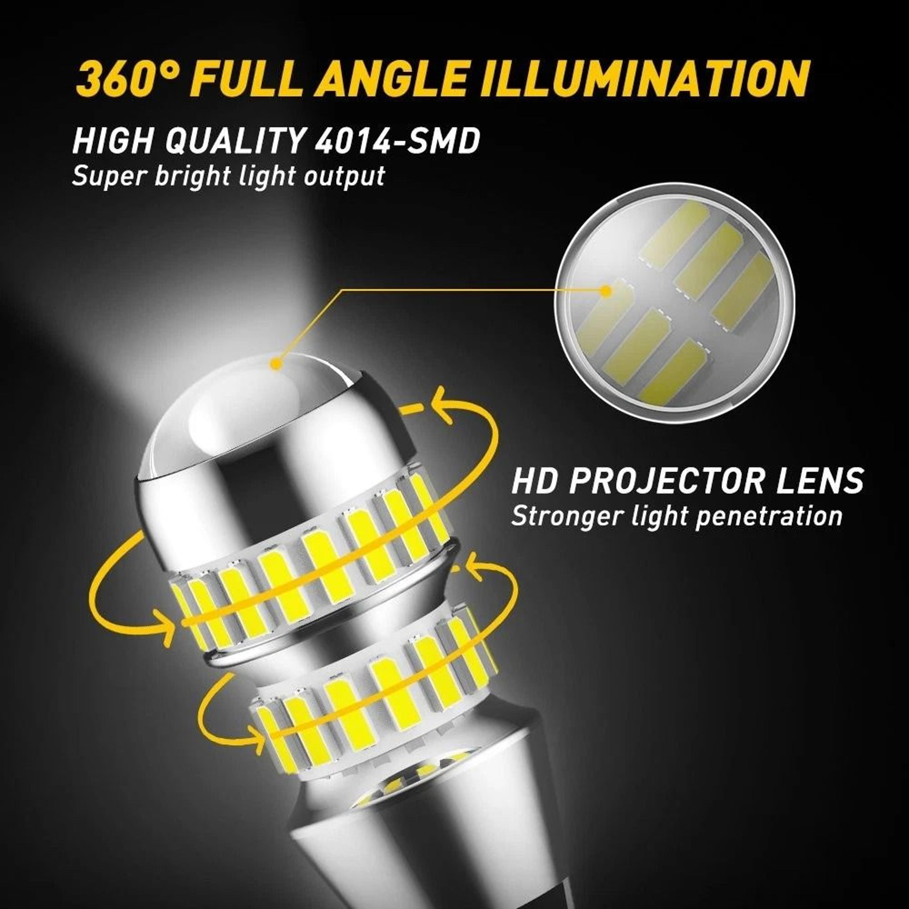 LED Reverse Back Up Light Bulb Free Replacement Included 3