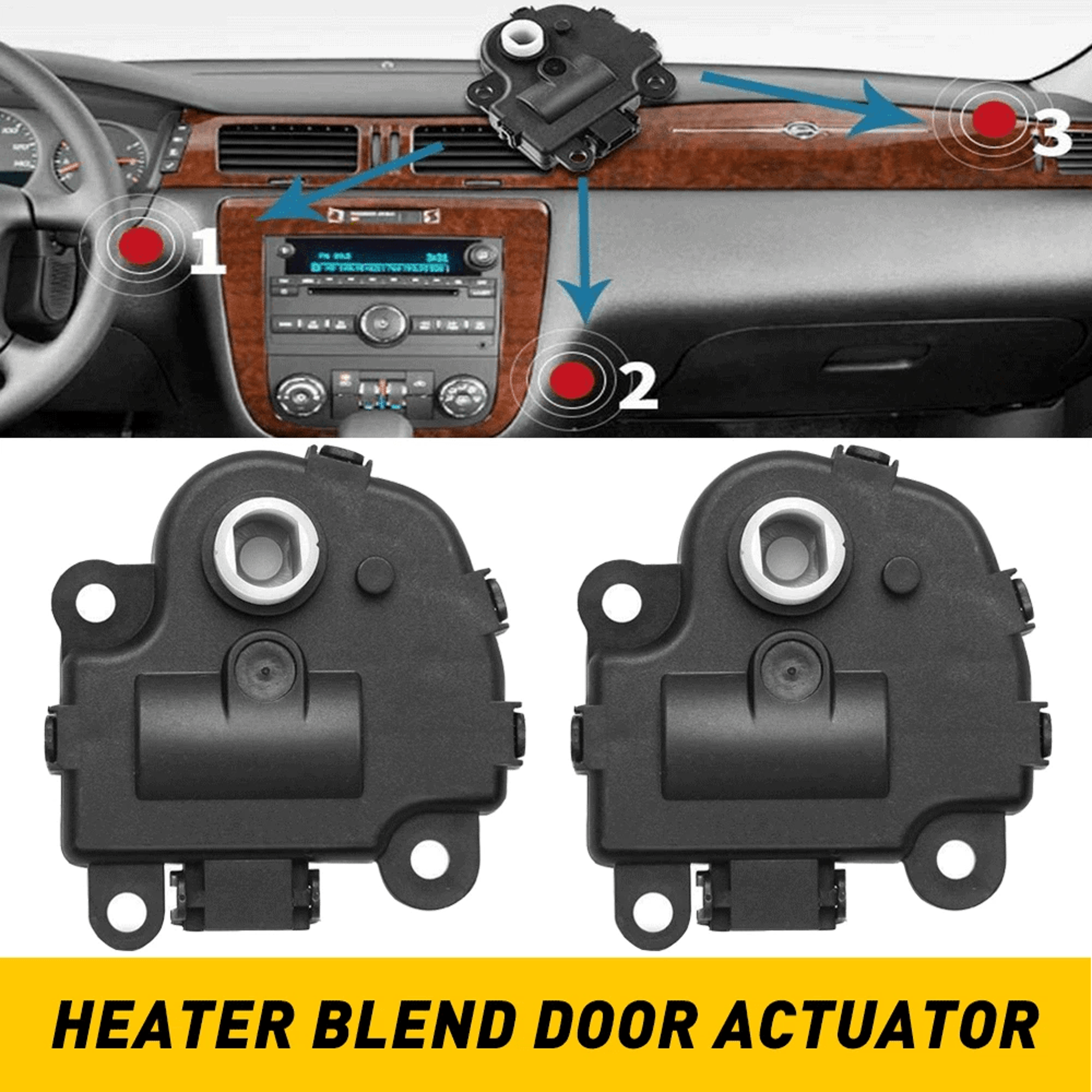 Temperature Control HVAC Heater Air Blend Door Actuator Quiet Operation Reliable Fit Replacement Pa