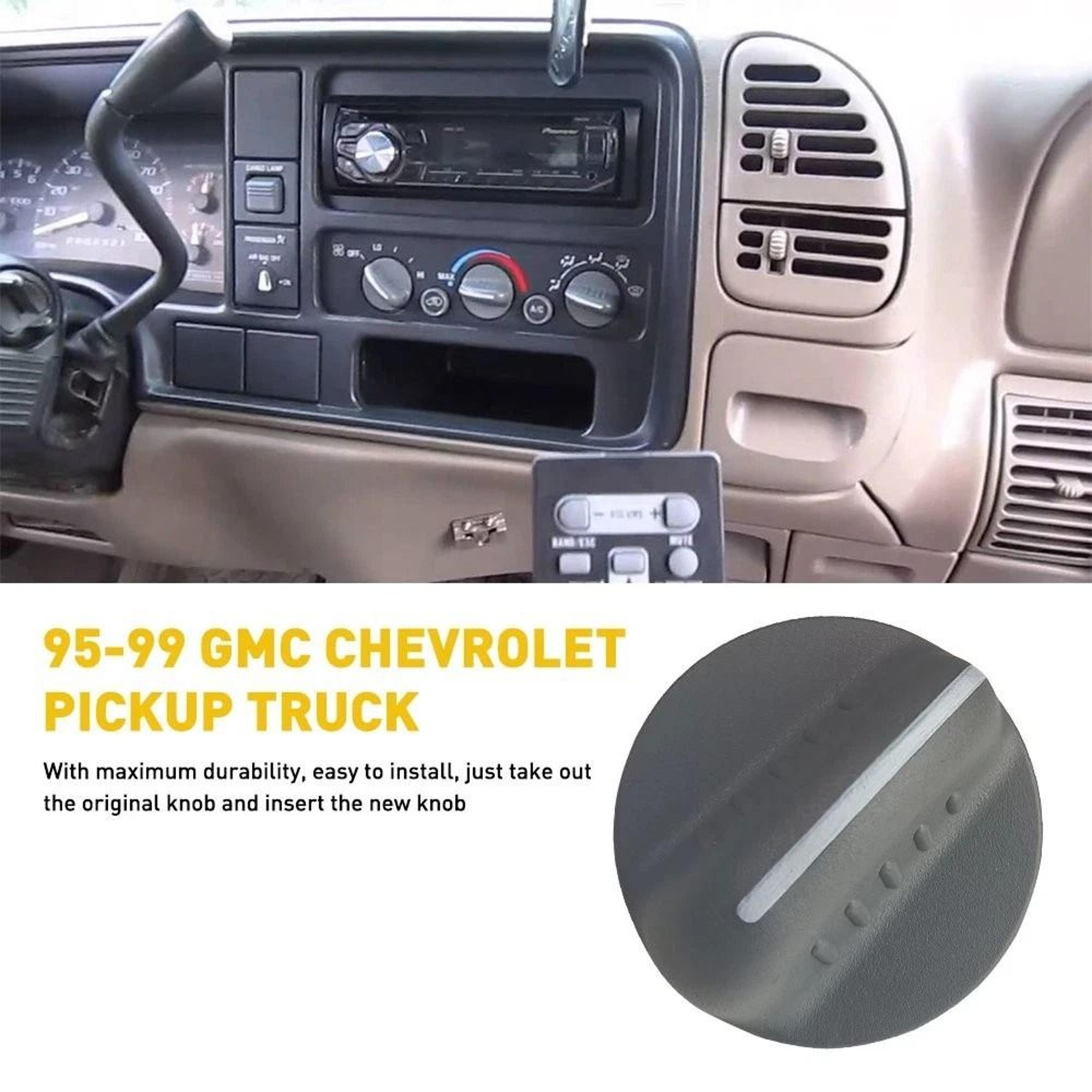 HEATER CLIMATE CONTROL KNOBS HVAC Temperature Fan Selector Knobs Metal Sleeve Insert Tested 3