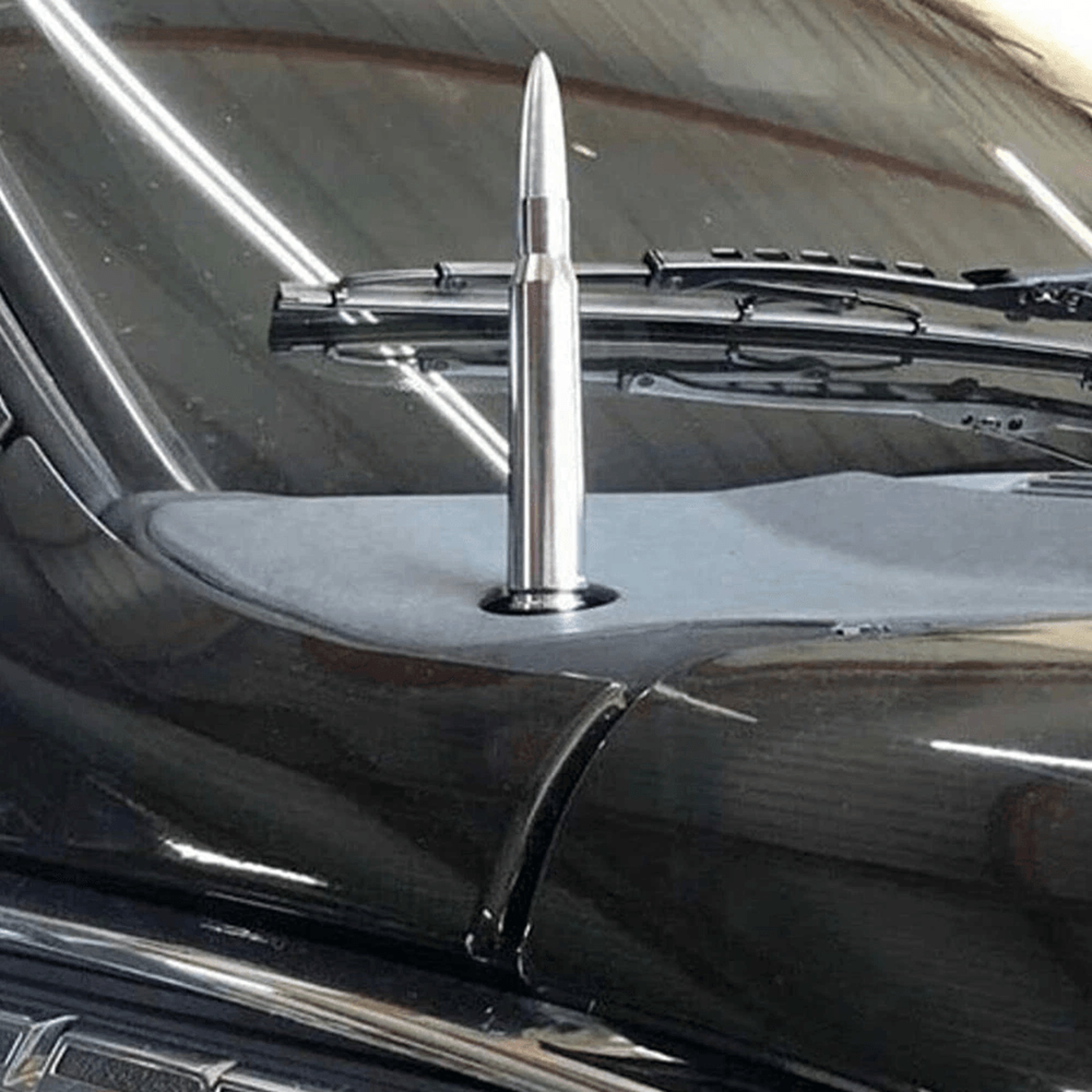 universal fm radio antenna, silver bullet, antenna cal, aluminum replacement, signal range booster